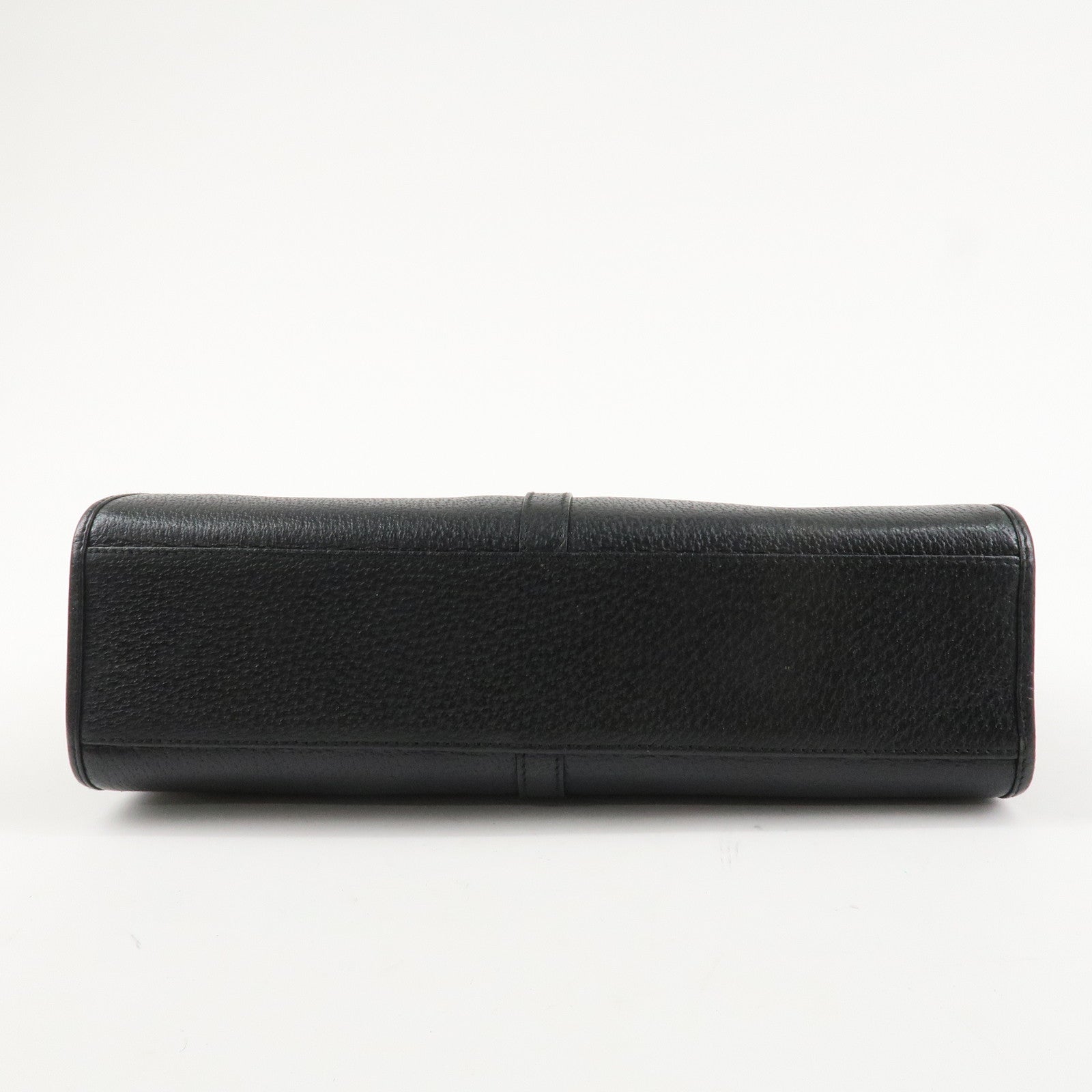 GUCCI Jackie Leather Shoulder bag Tote Bag 002.1073 Black Silver HDW Used