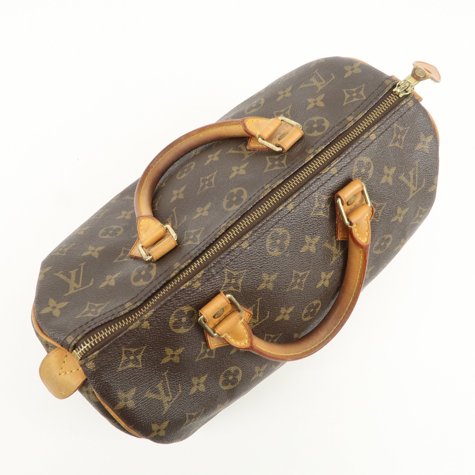 Louis Vuitton Monogram Speedy 30 Boston Bag Hand Bag Brown M41526