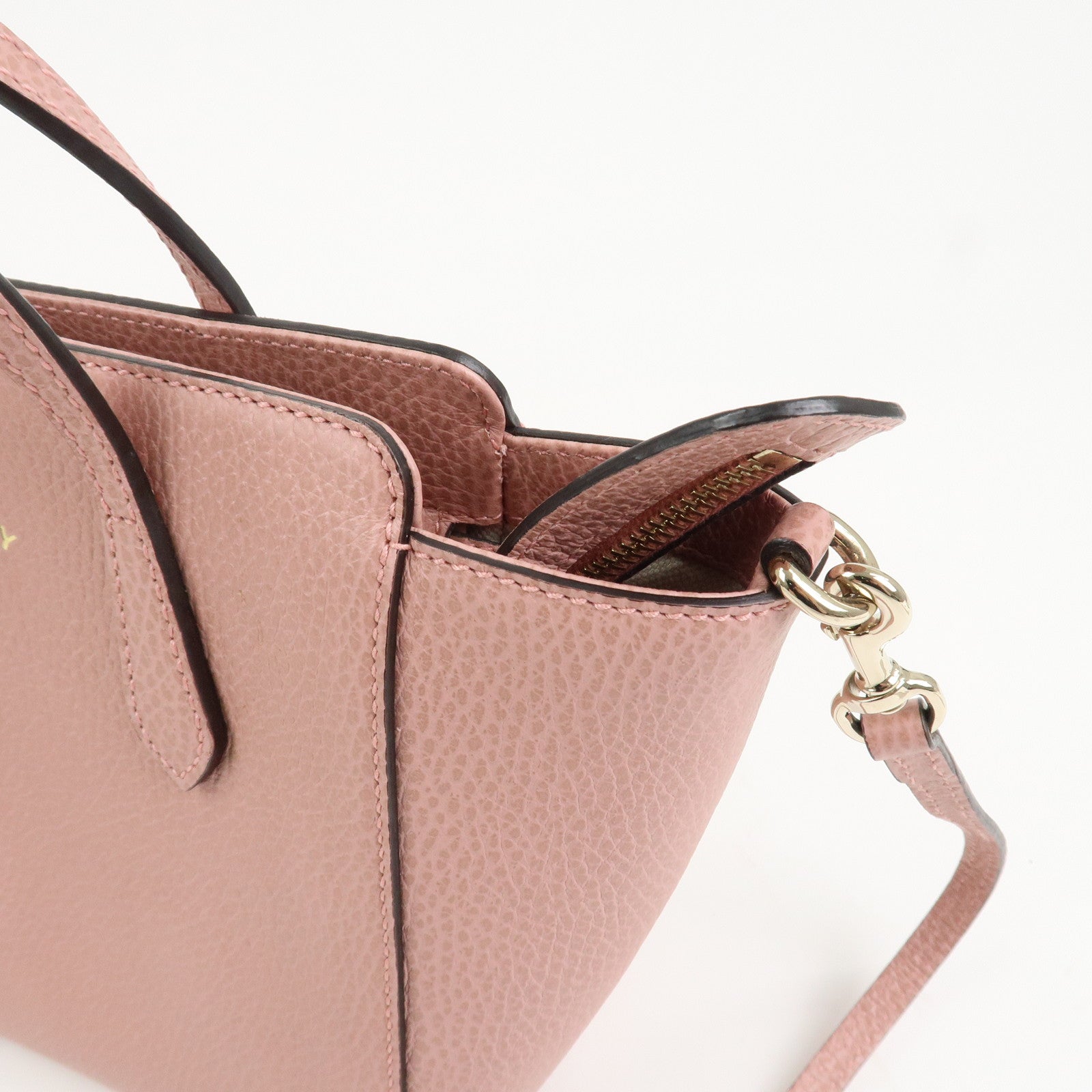 GUCCI Swing Mini GG Marmont 2Way Hand Bag Shoulder Bag Pink 368827