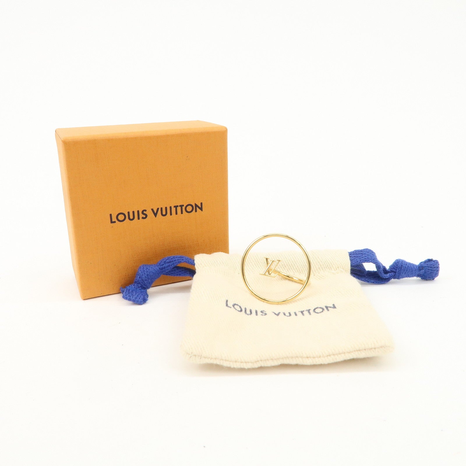 Louis Vuitton LV Eclipse Metal Ring Zipang Gold M00768