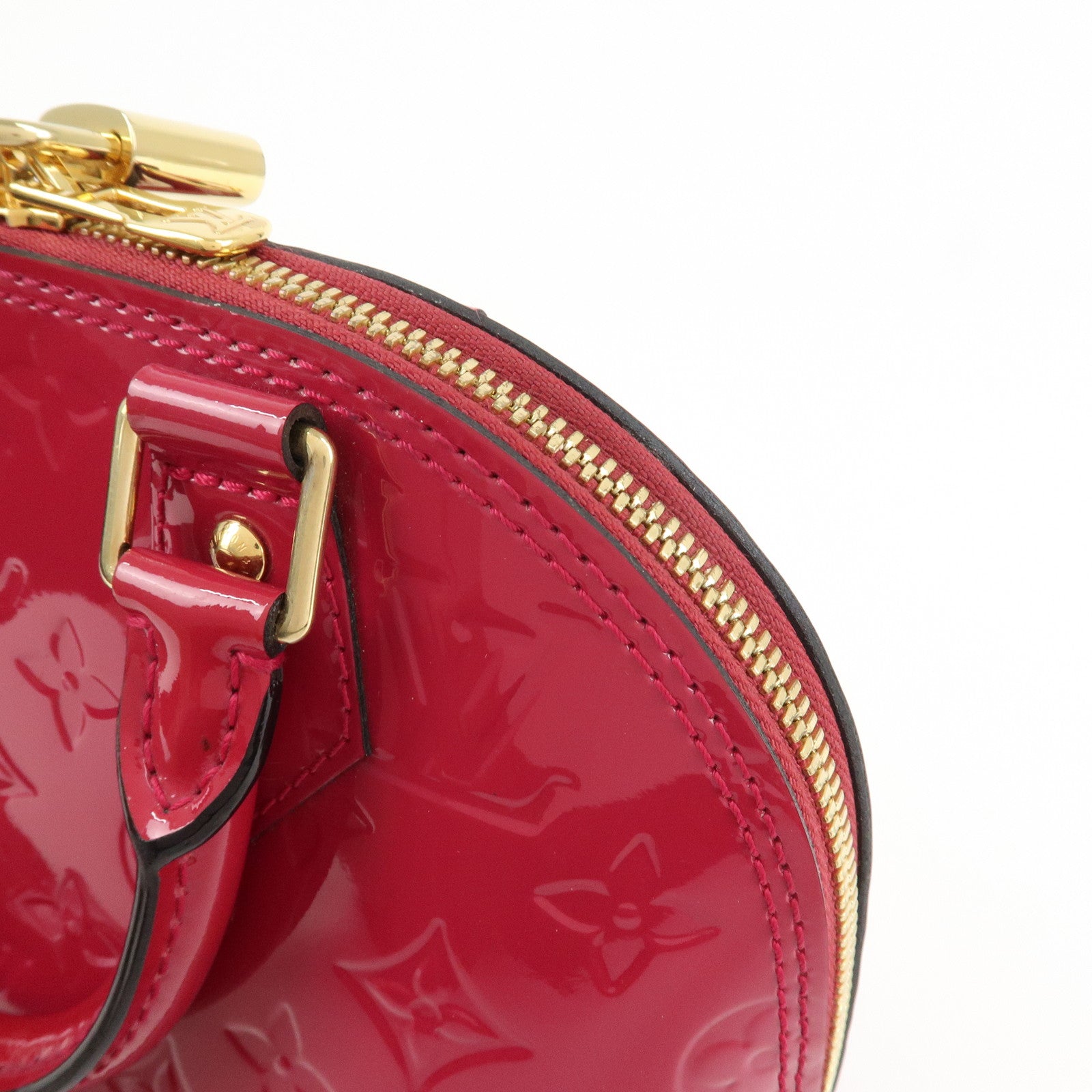 Louis Vuitton Monogram Vernis Alma BB 2Way Bag Rose Indien M91771