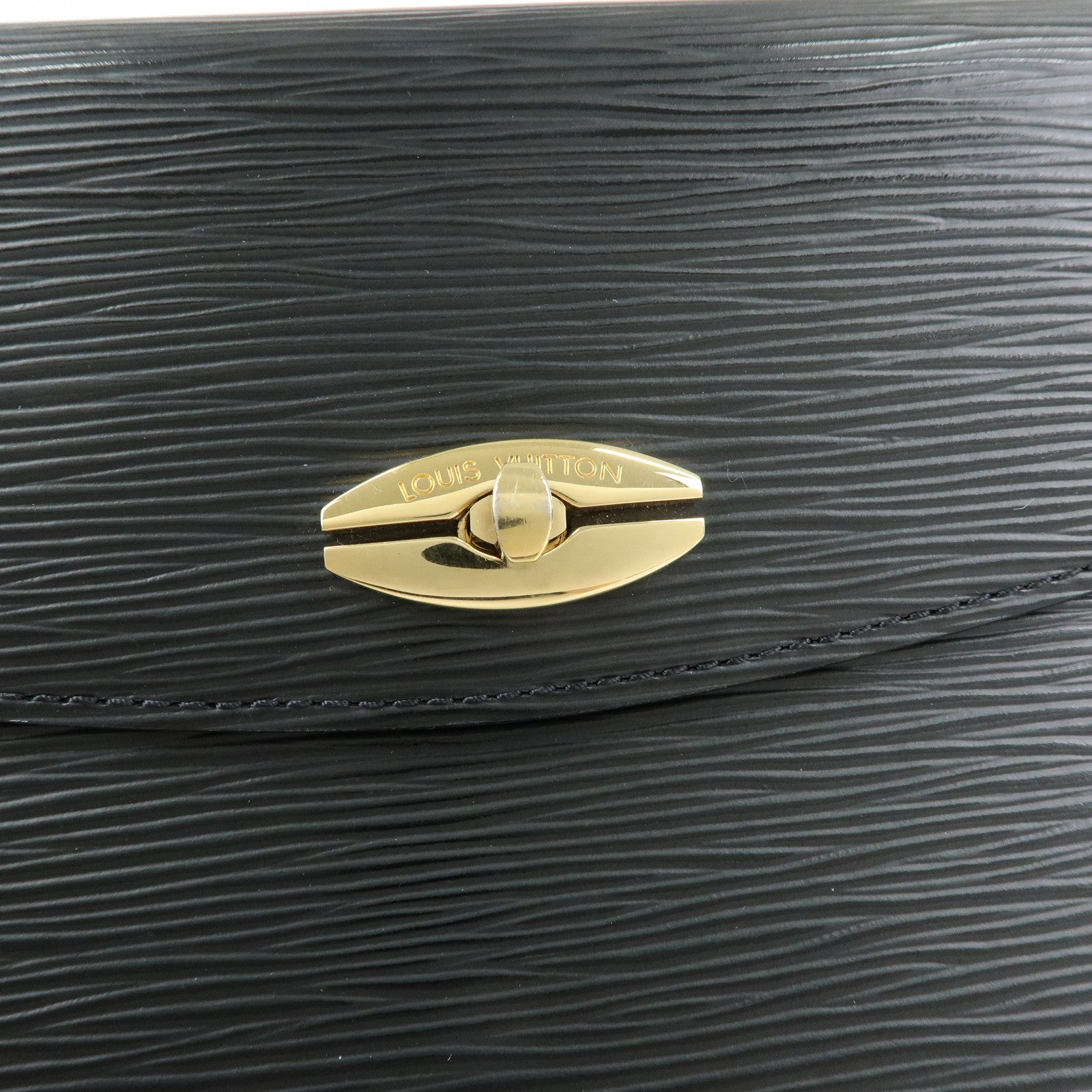 Louis Vuitton Epi Leather Malesherbes Hand Bag Noir Black M52372