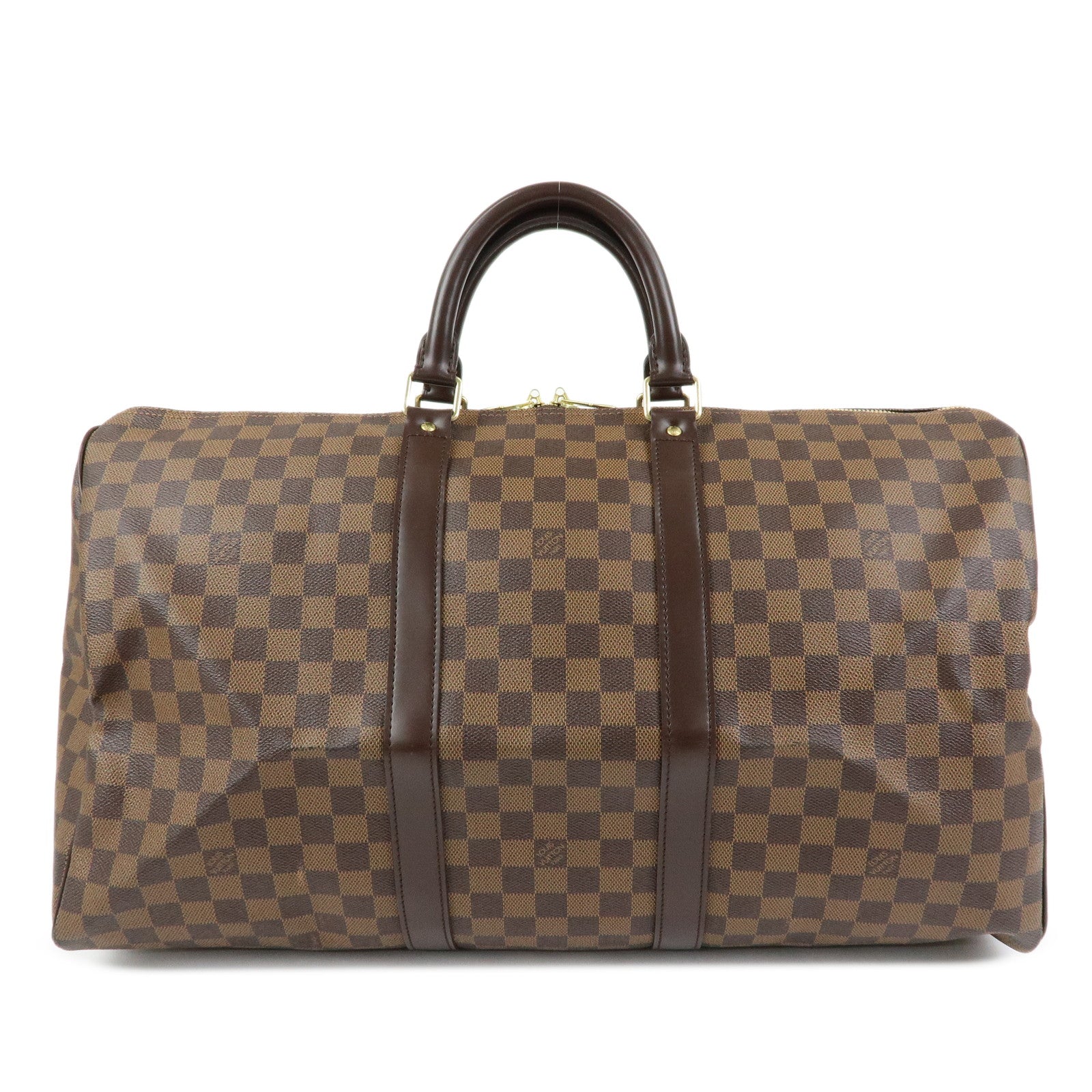 Louis Vuitton Damier Keep All 50 Boston Bag Brown N41427