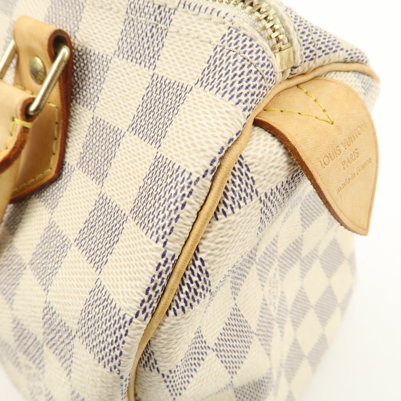 Louis Vuitton Damier Azur Speedy 25 Boston Bag Hand Bag N41534 Used