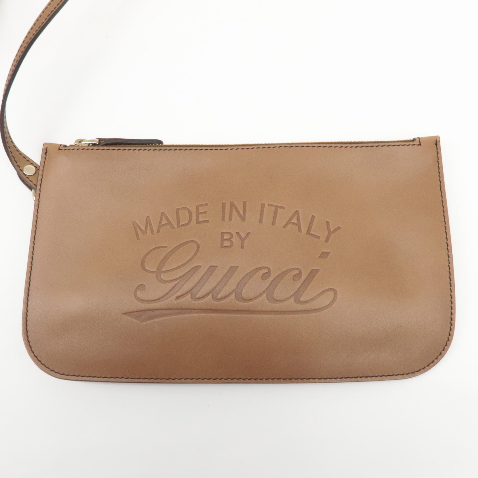 GUCCI GG Canvas Leather Tote Bag Beige Brown 247209 Used