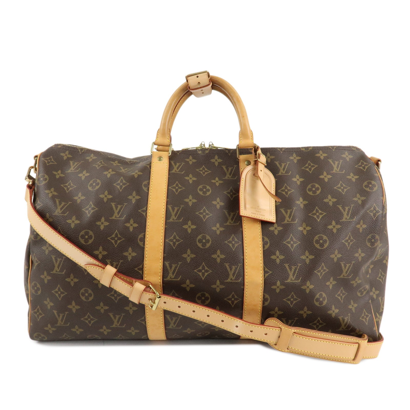 Louis Vuitton Monogram Keep All 50 Bandouliere Boston Bag M41416 Used