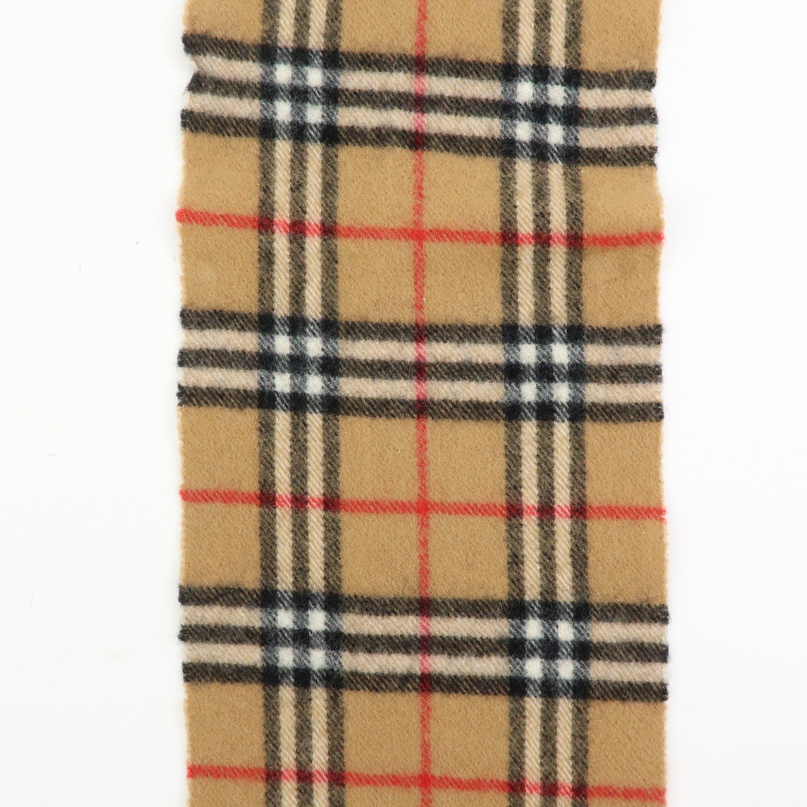 BURBERRY Nova Plaid Wool 100% Scarf Shawl Beige Black Red