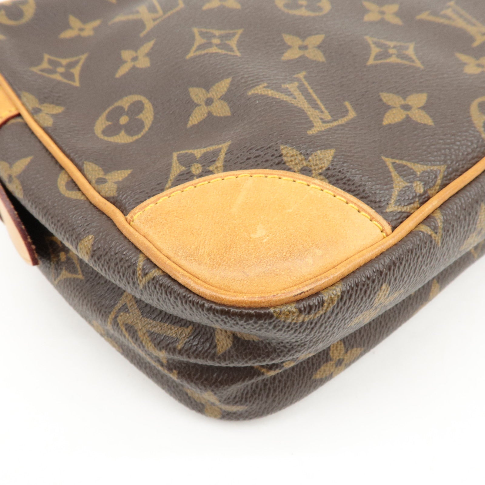 Louis Vuitton Monogram Compiegne 28 Pouch Clutch Bag Brown M51845 Used