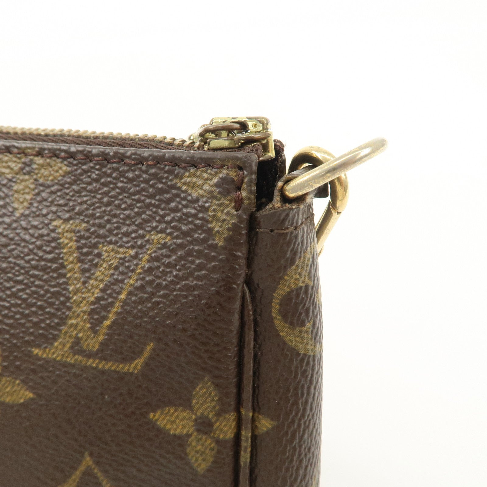 Louis Vuitton Monogram Pochette Accessoires Pouch Hand Bag M51980 Used