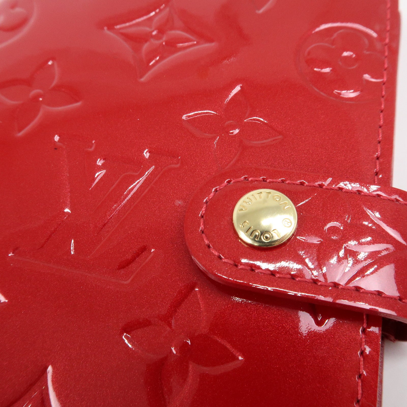 Louis Vuitton Monogram Vernis Agenda PM Pomme d'Amour Red R21016