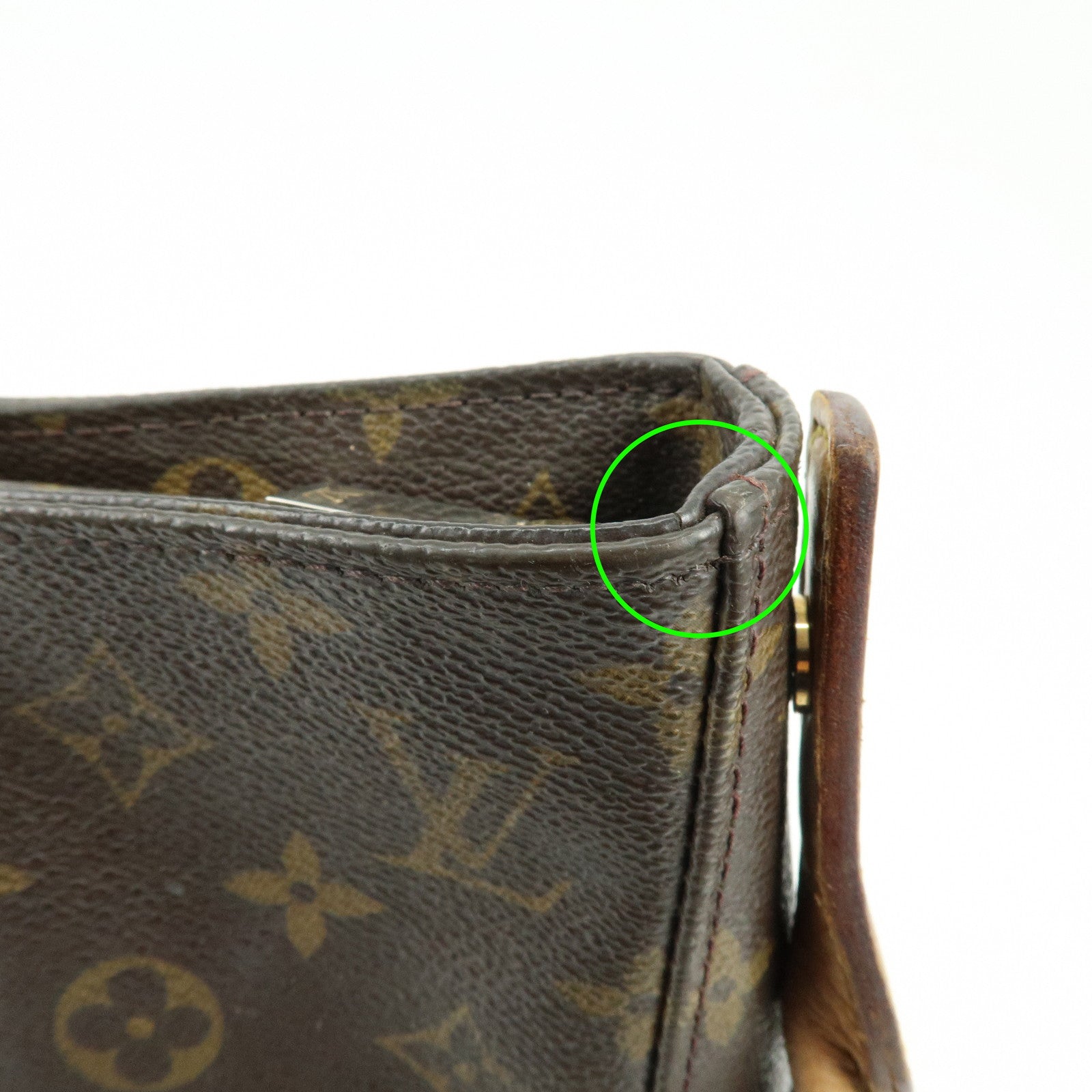 Louis Vuitton Monogram Looping GM Canvas Shoulder Bag Brown M51145