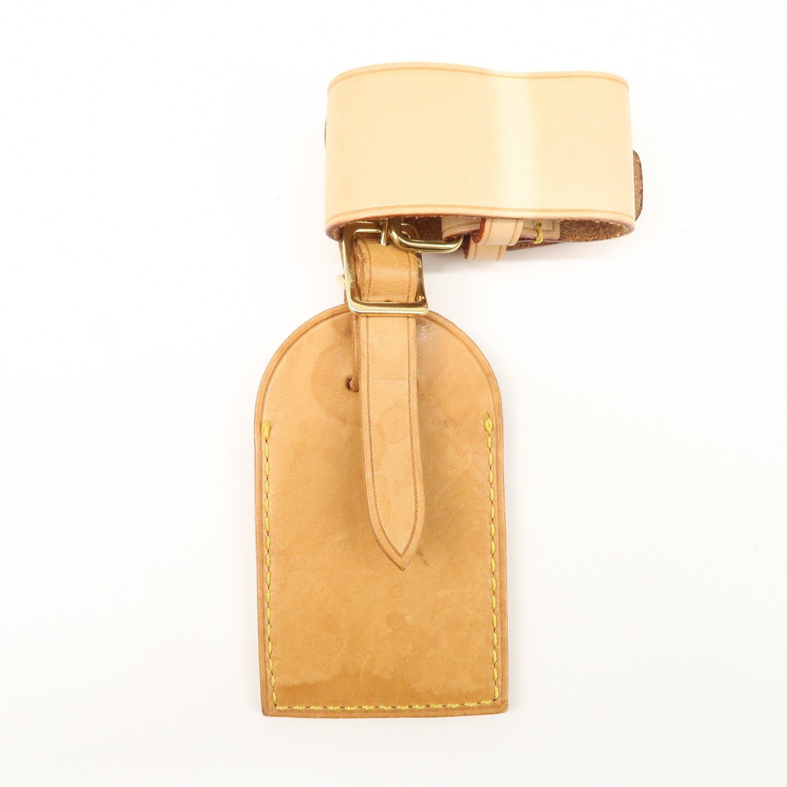 Louis Vuitton Set of 15 Nume Leather Name Tag & Poignet Natural Used