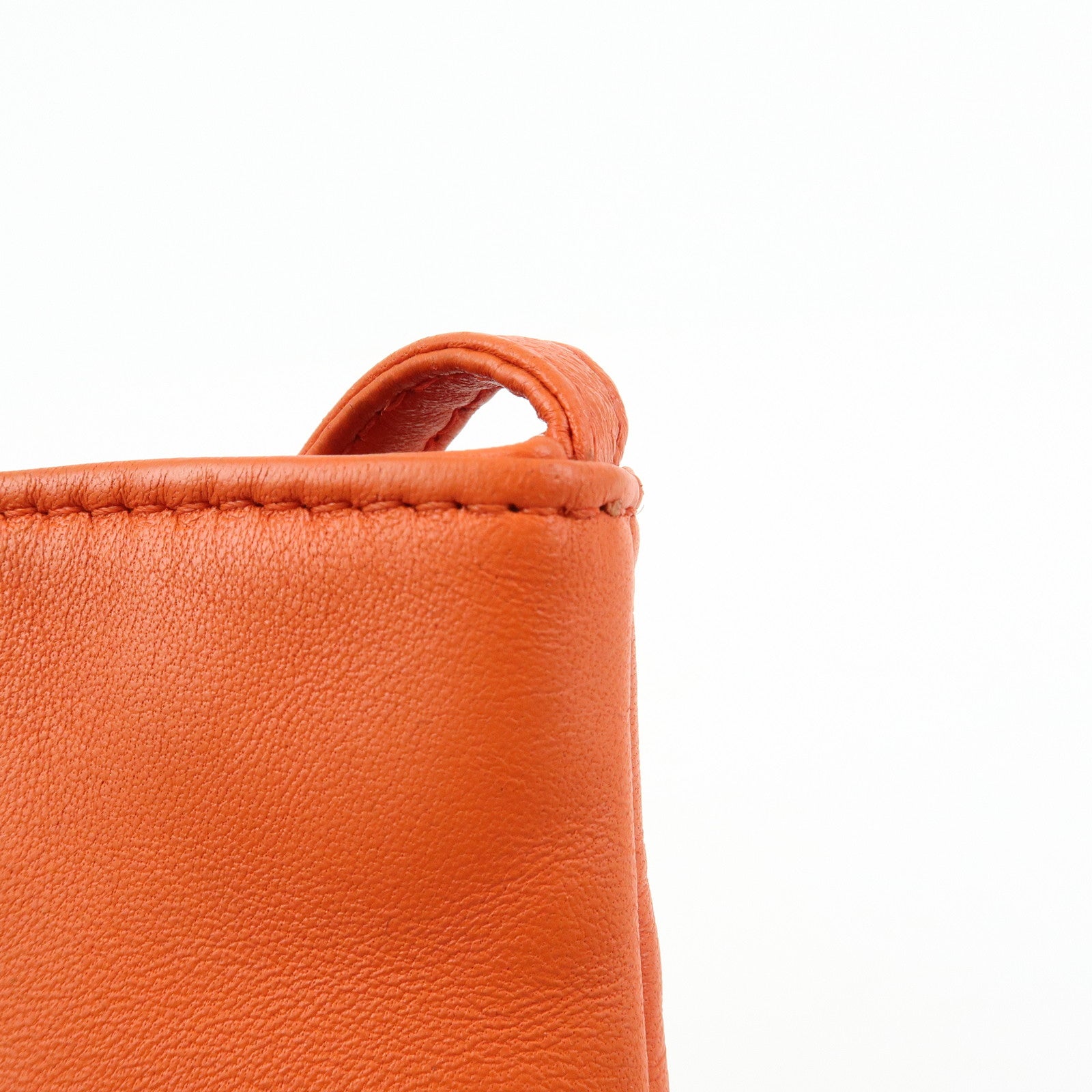 LOEWE Anagram Nappa Leather Mini Shoulder Crossbody Bag Orange