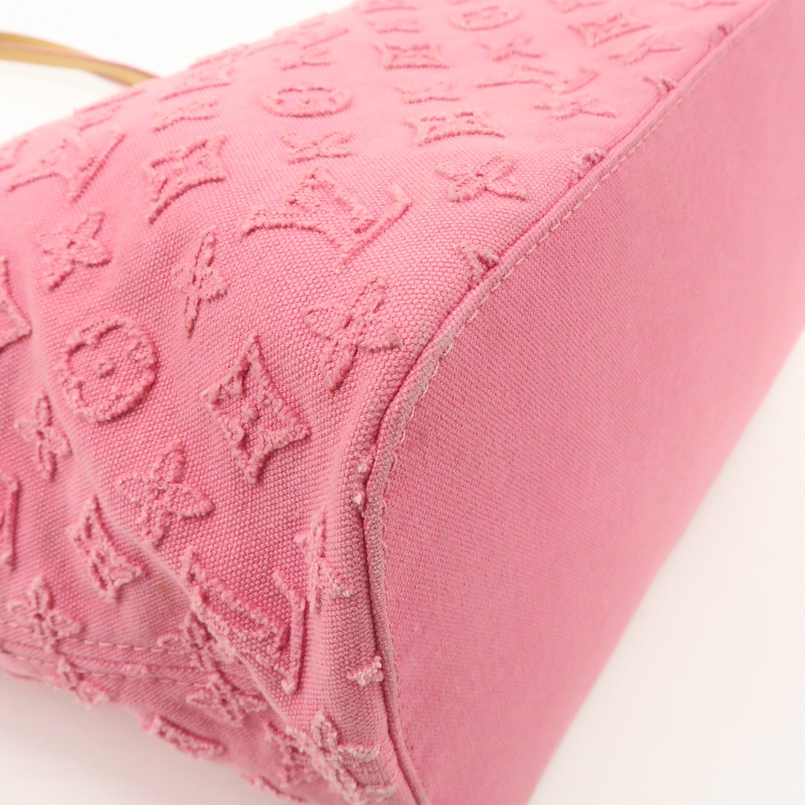 Louis Vuitton Monogram Stone Neverfull MM Tote Bag Shoulder Bag Rose M40834