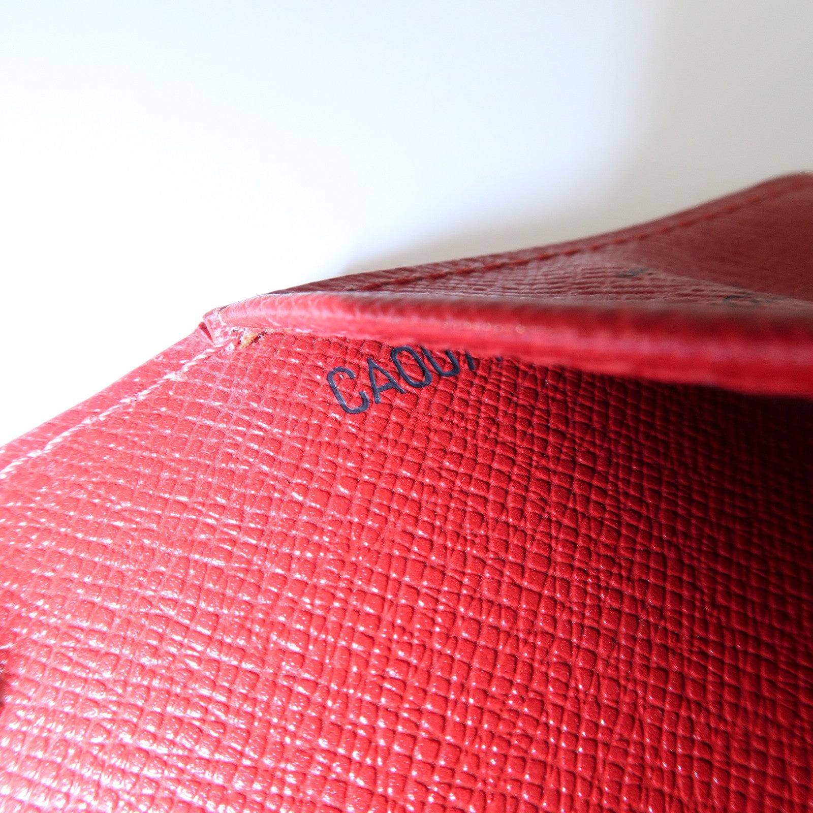 Louis Vuitton Epi Set of 2 Agenda Cover Castilian Red R20059 R20057 Used