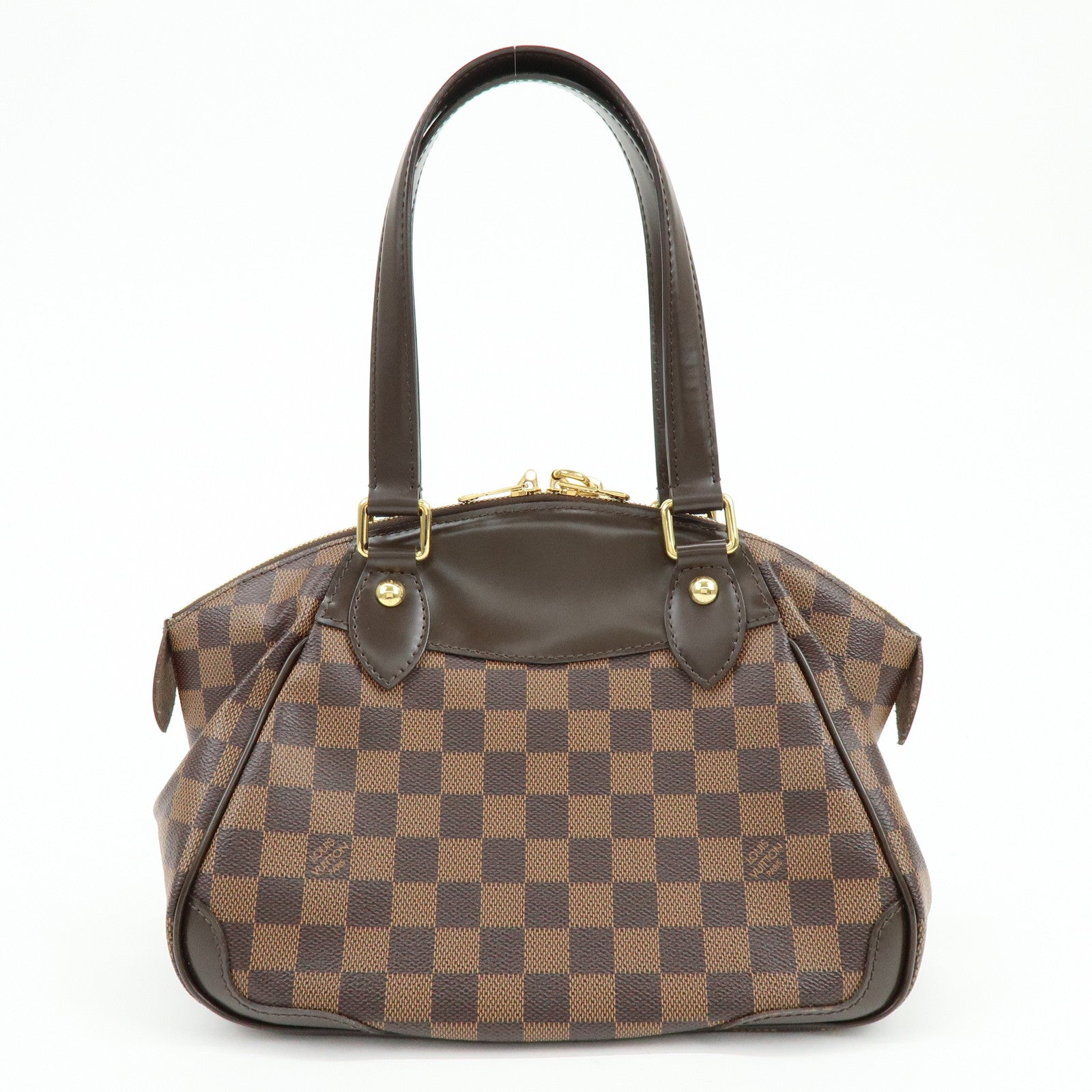 Louis Vuitton Damier Ebene Verona PM Hand Bag Brown