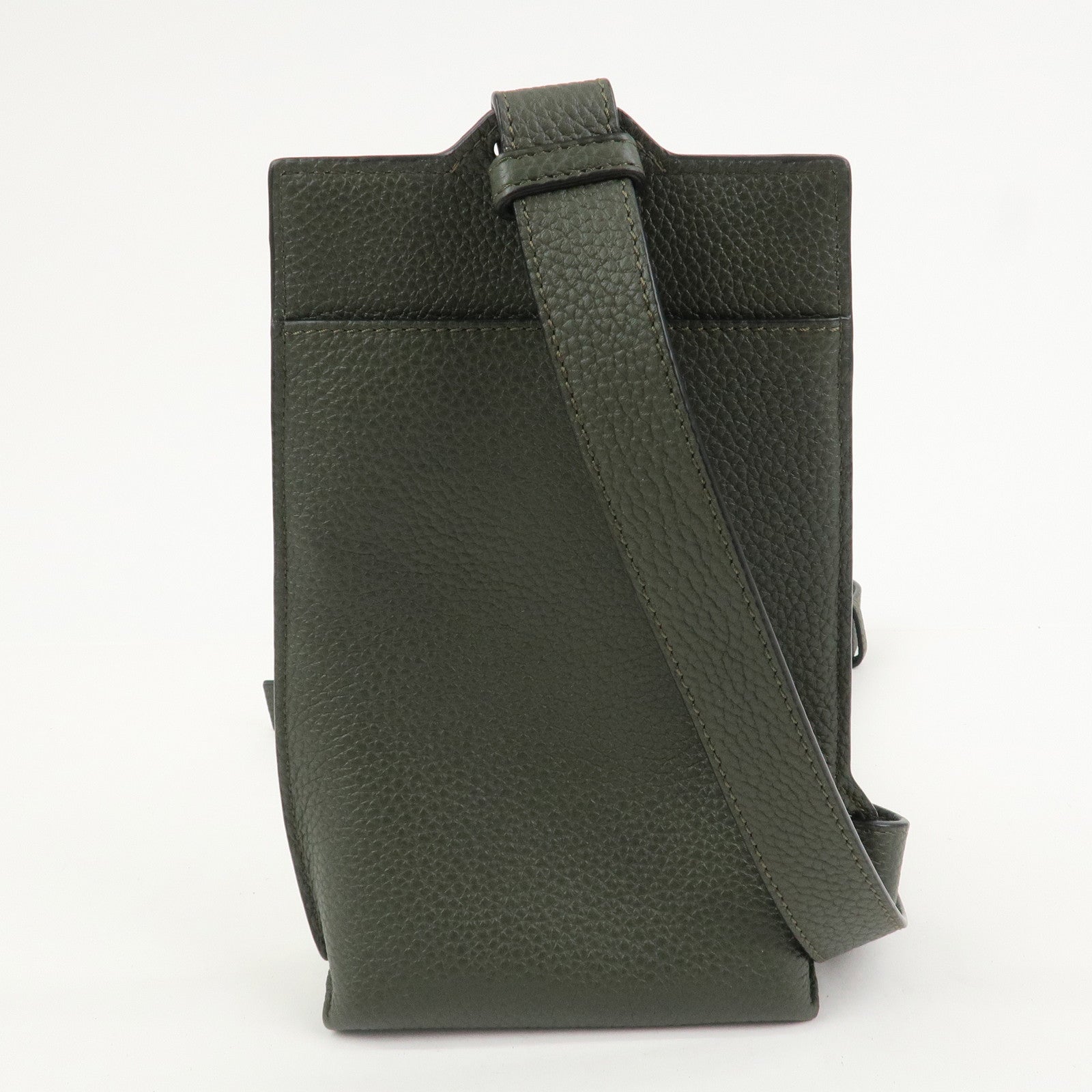 LOEWE Anagram Vertical T Pocket Cross Body Bag Shoulder Bag Green