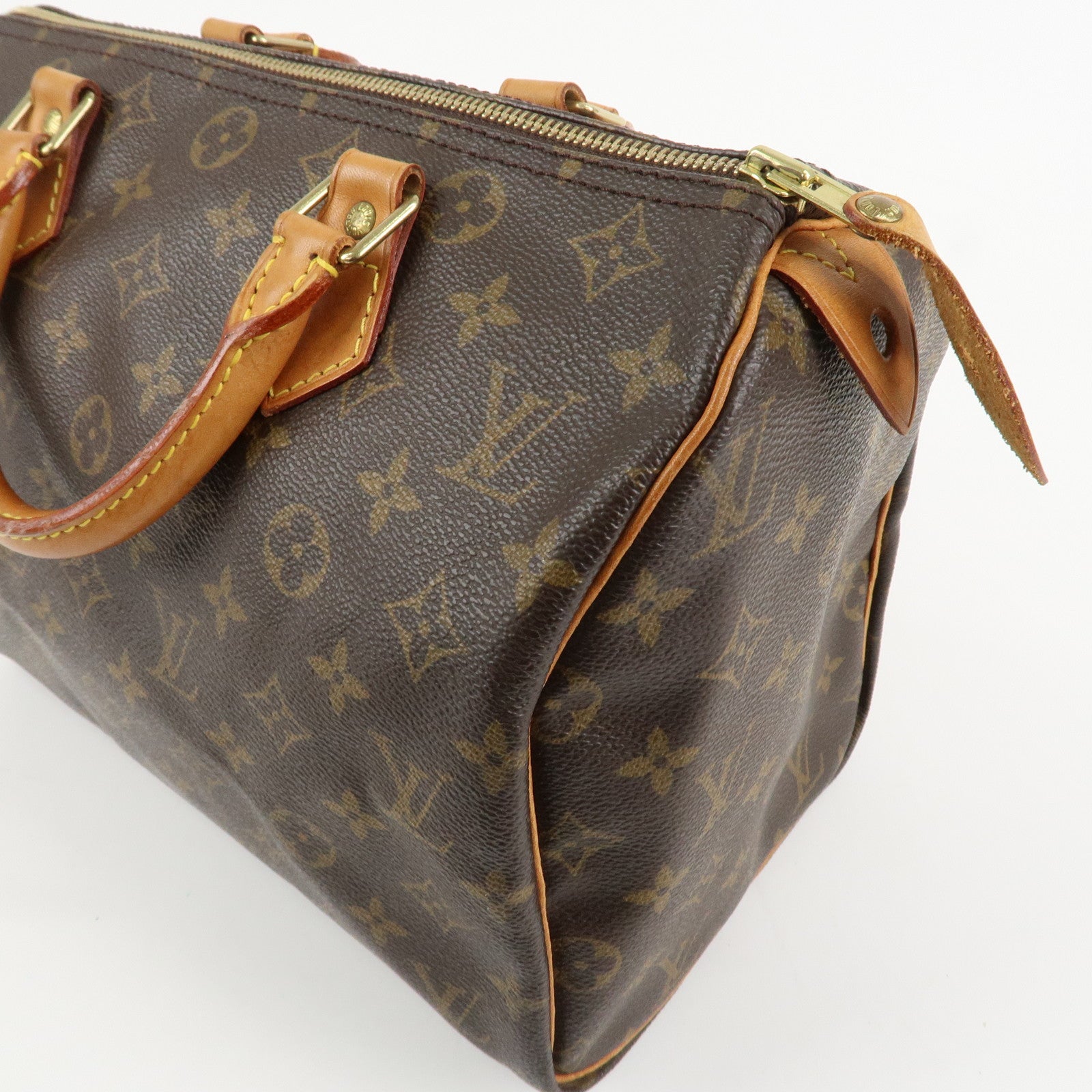 Louis Vuitton Monogram Speedy 30 Hand Bag Boston Bag M41526 Used