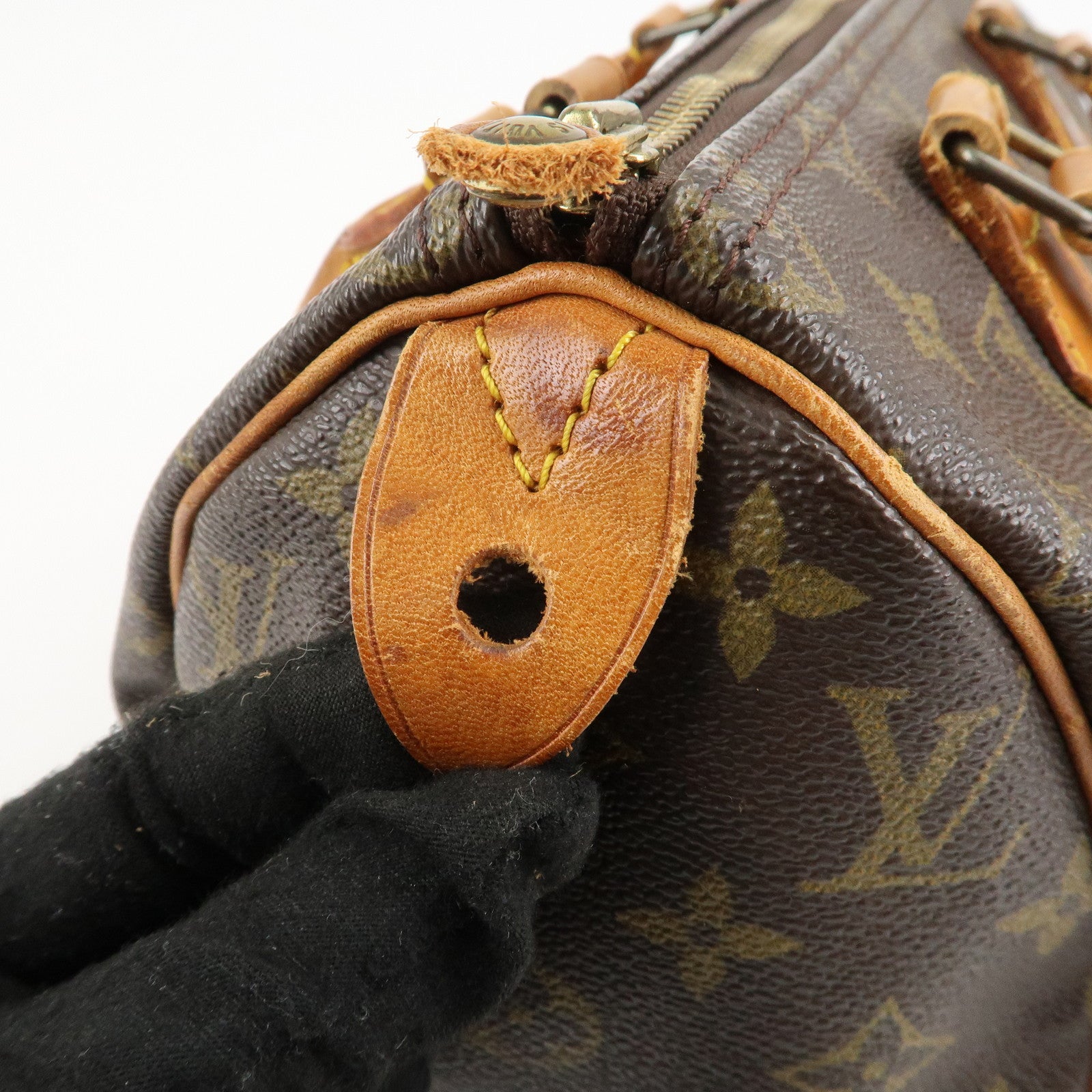 Louis Vuitton Monogram Speedy 25 Hand Bag Boston Bag M41528 Used
