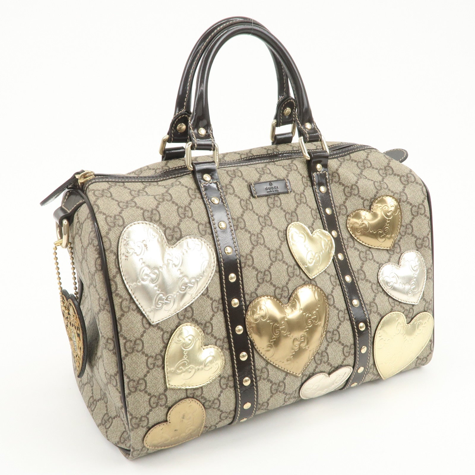 GUCCI GG Supreme Guccissima GG Plus Histoire Boston Bag 193603