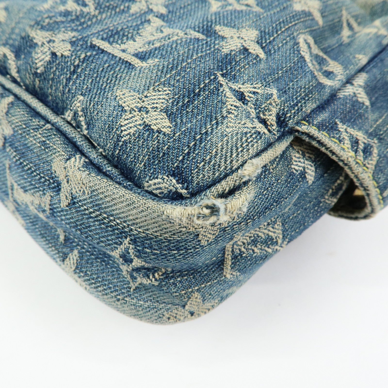 Louis Vuitton Monogram Denim Bum Bag Waist Bag Blue M95347