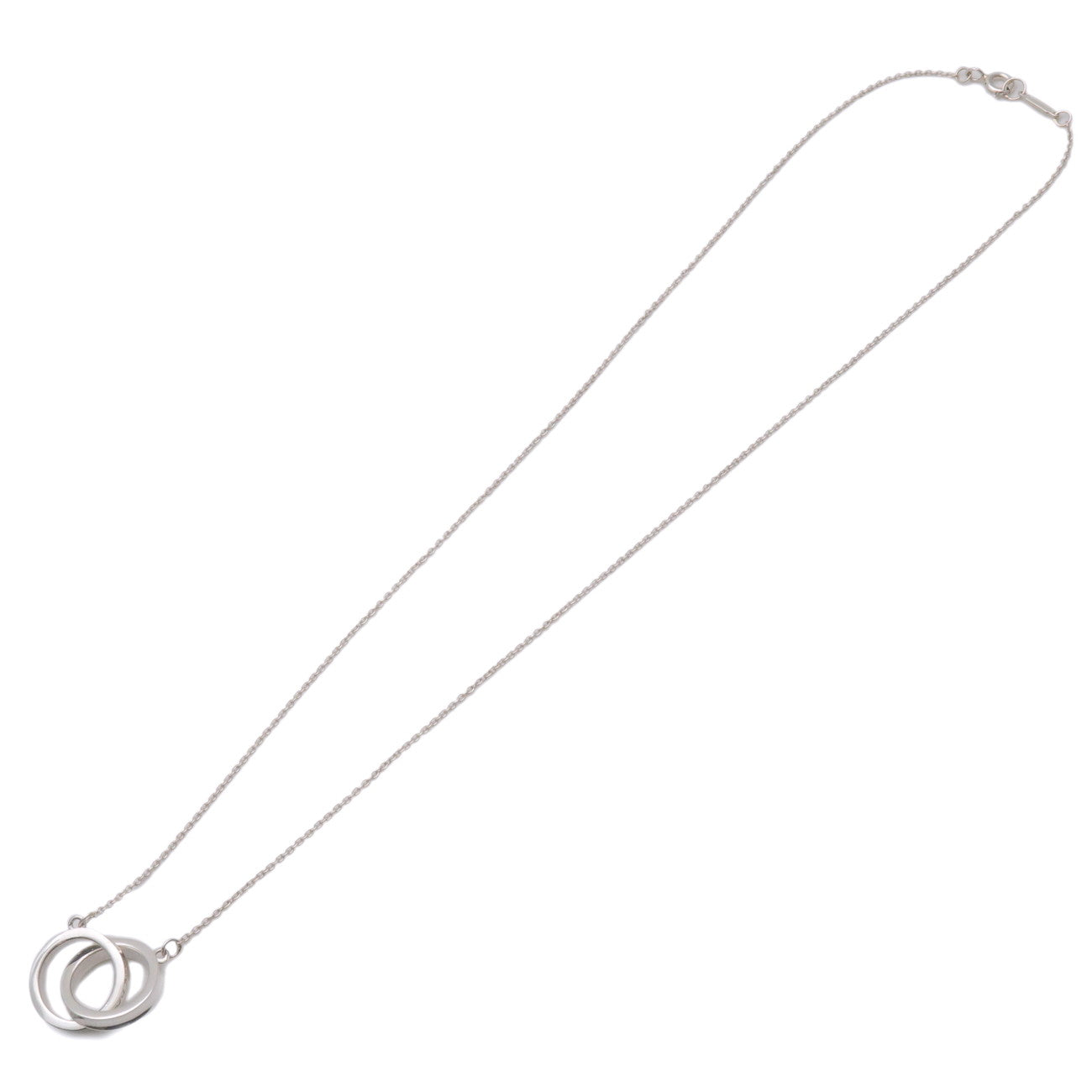 Tiffany & Co 1837 Interlocking Circle Necklace SV925 Silver