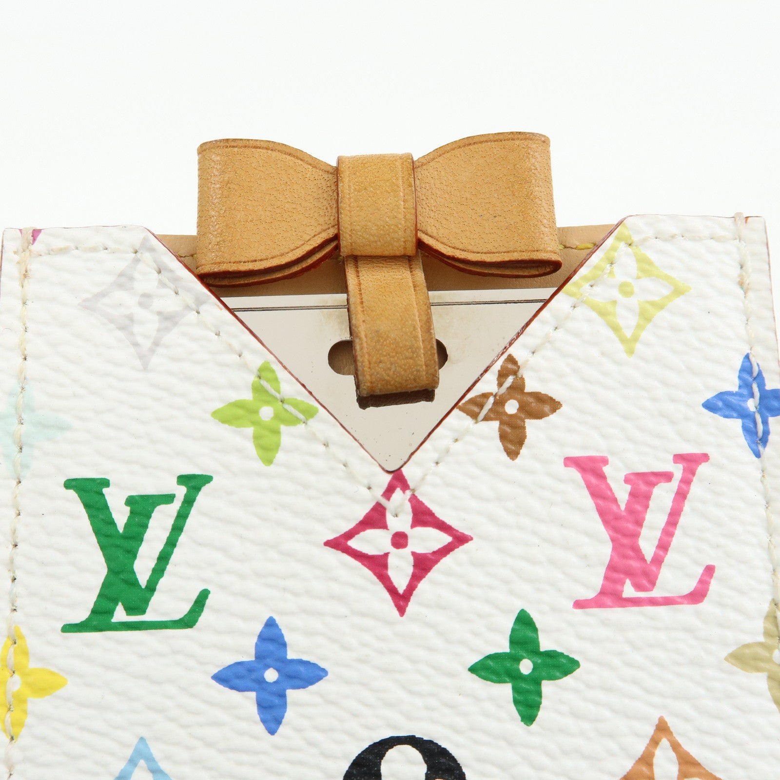 Louis Vuitton Monogram Étui Miroir Multicolor Blanc M92651