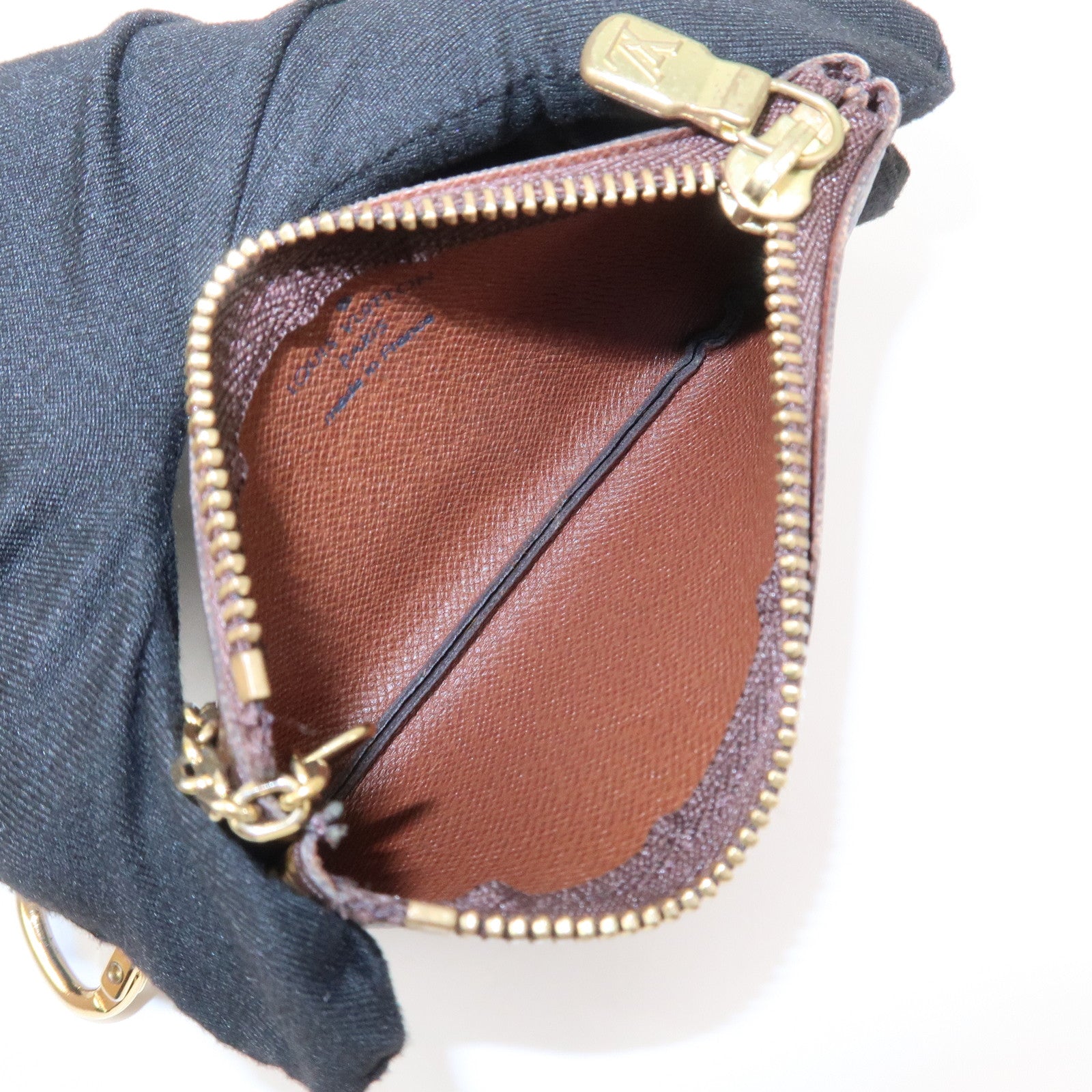 Louis Vuitton Monogram Pochette Cles Coin Case Key Case M62650
