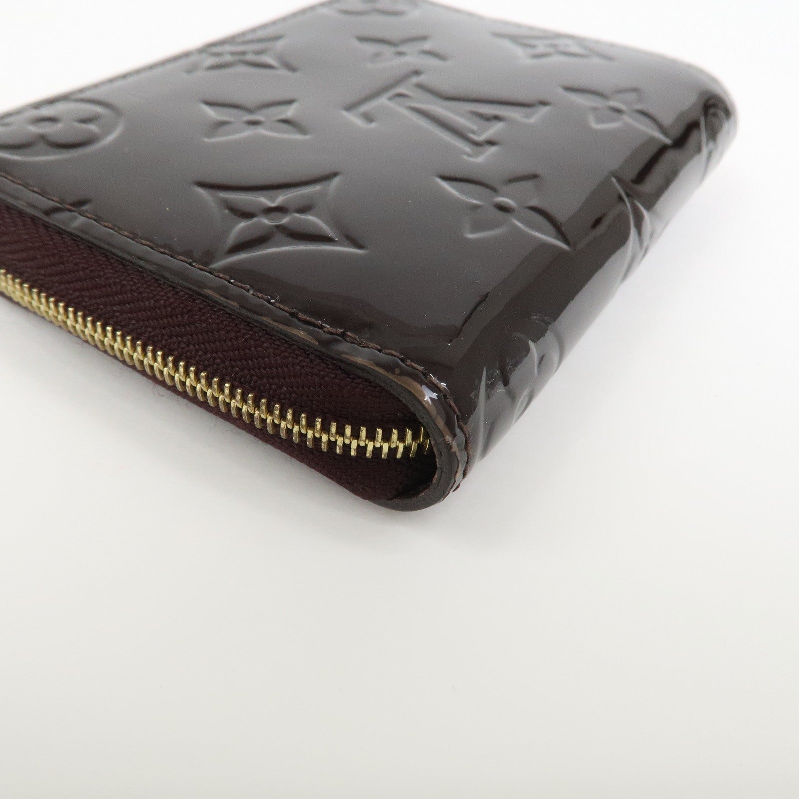 Louis Vuitton Monogram Vernis Zippy Coin Purse Amarante M93607