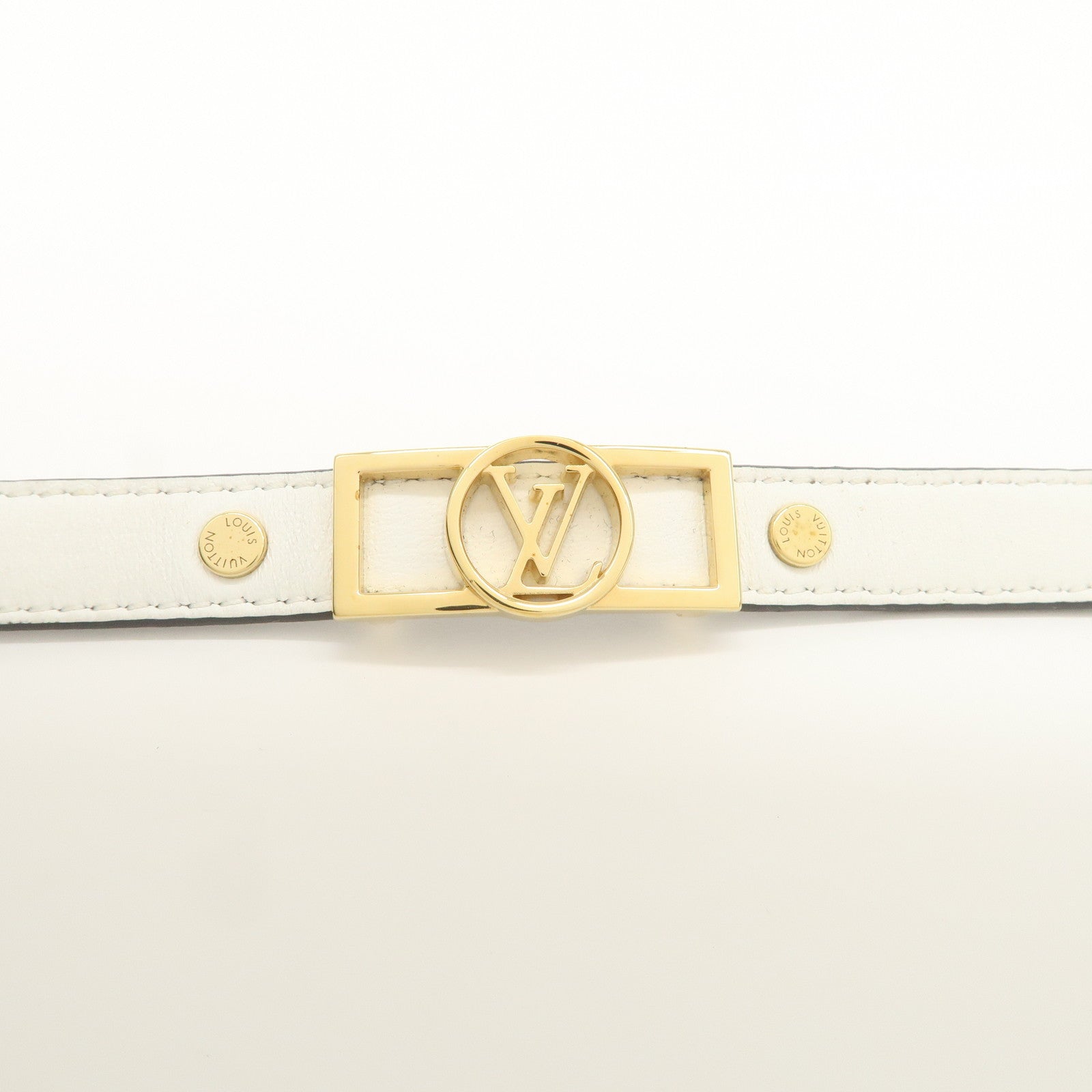 Louis Vuitton Monogram LV Bracelet Metal Canvas Bracelet M6559