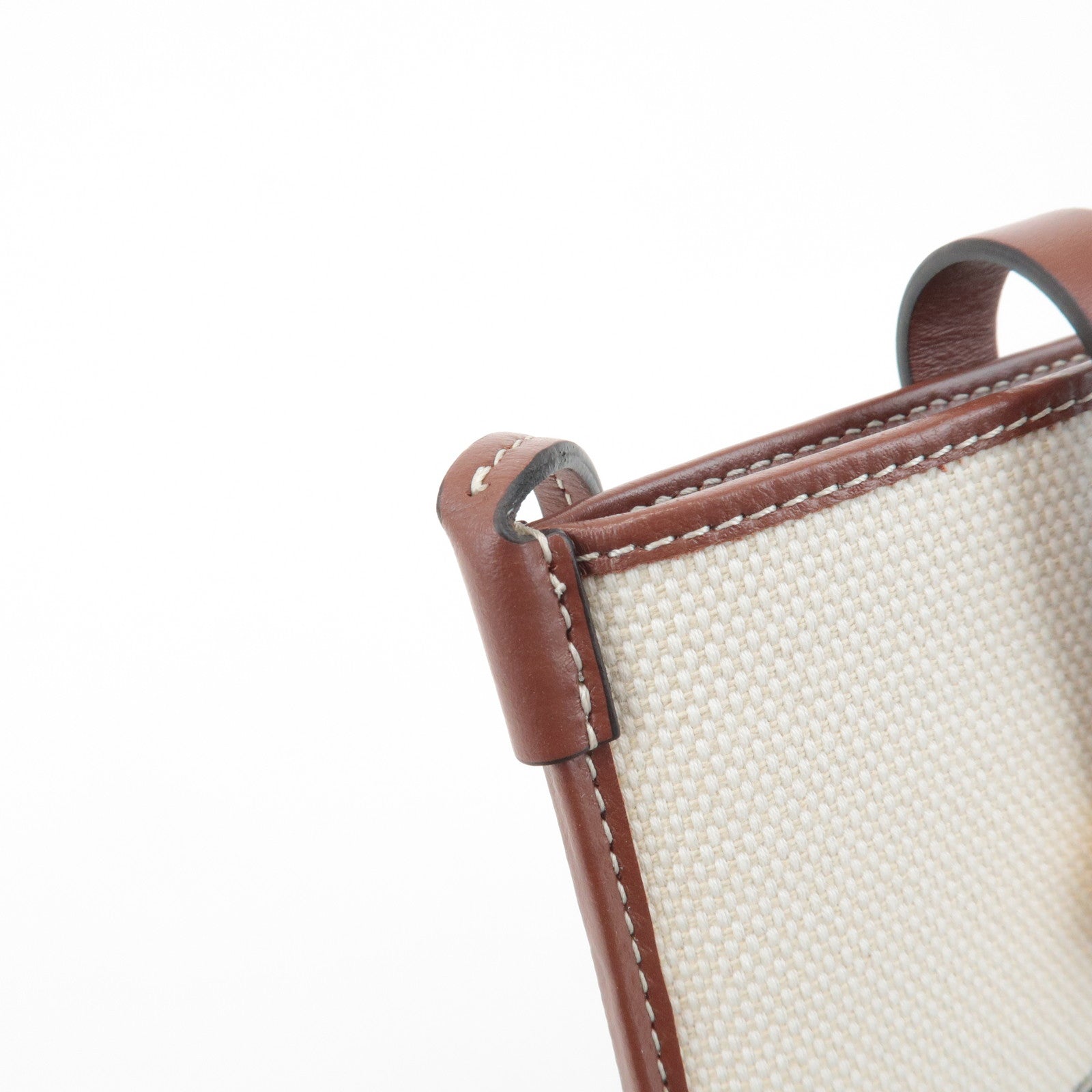 BURBERRY ANNE Phone CB Canvas Leather Smart Phone Shoulder Bag