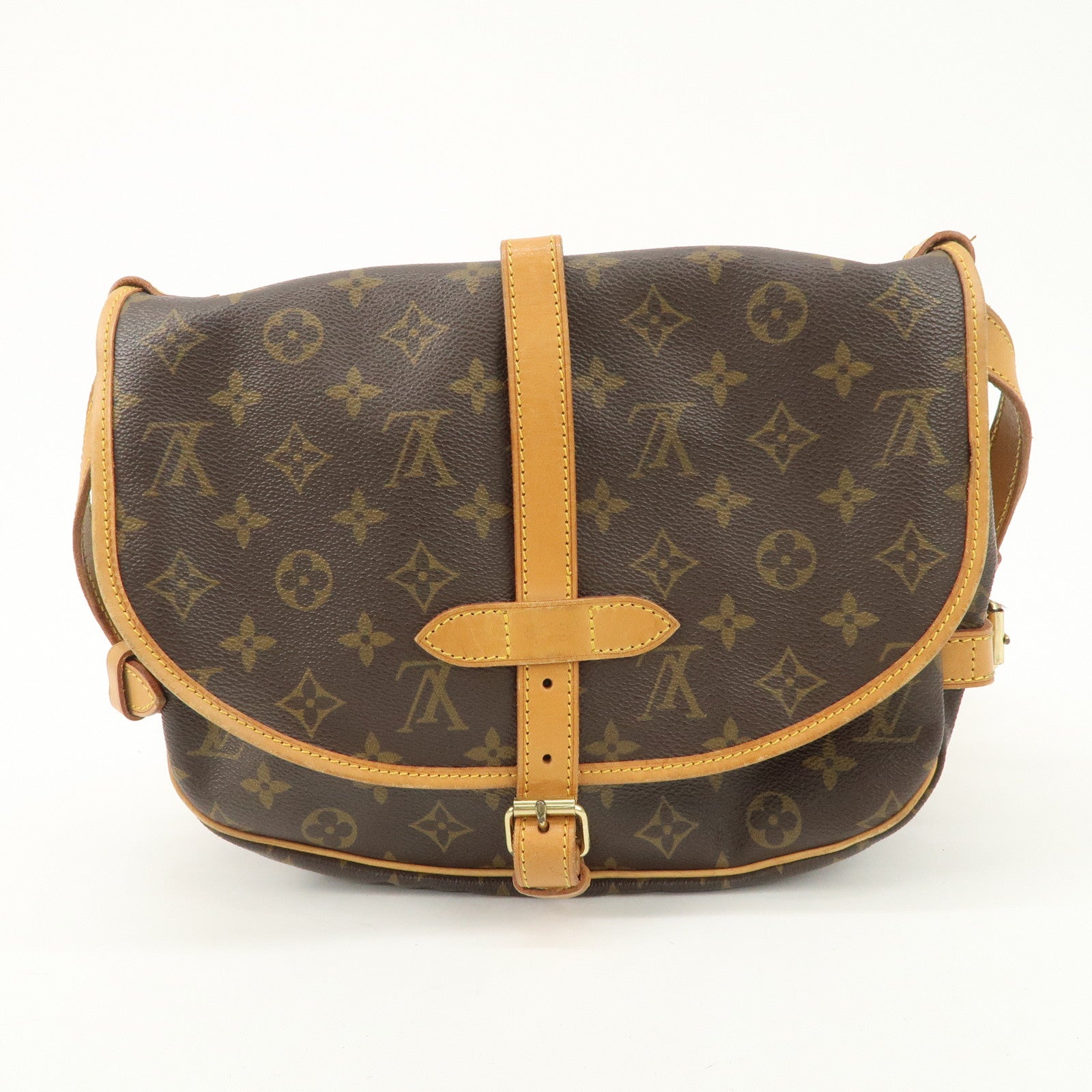 Louis Vuitton Monogram Saumur 30 Shoulder Bag Brown M42256