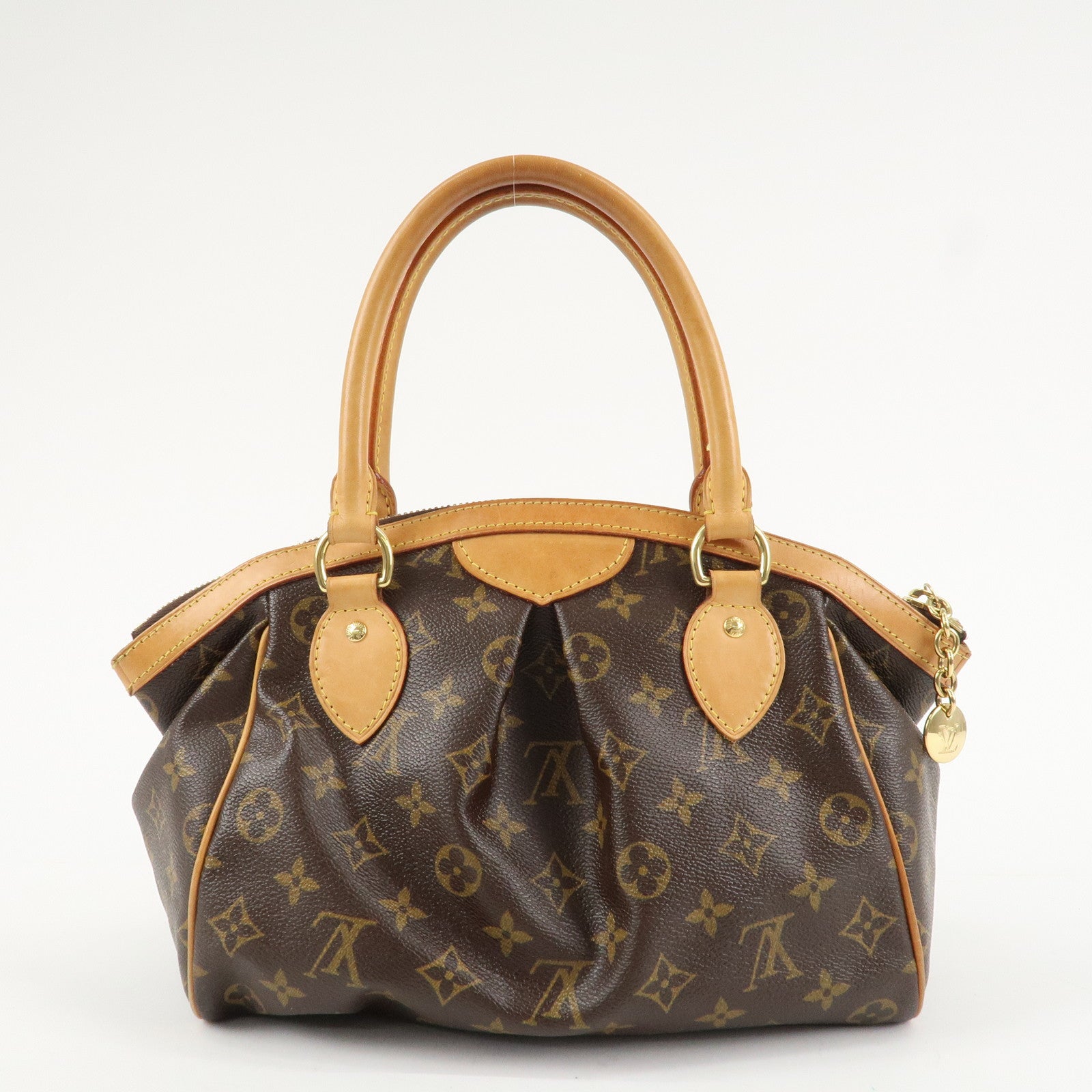 Louis Vuitton Monogram Canvas Tivoli PM Hand Bag Brown M40143 Used