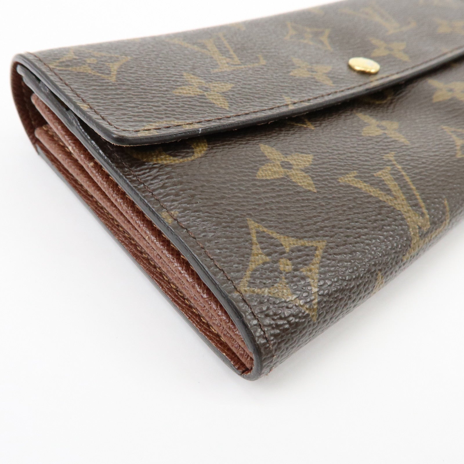 Louis Vuitton Monogram Portefeuille Sarah Long Wallet Brown M61734
