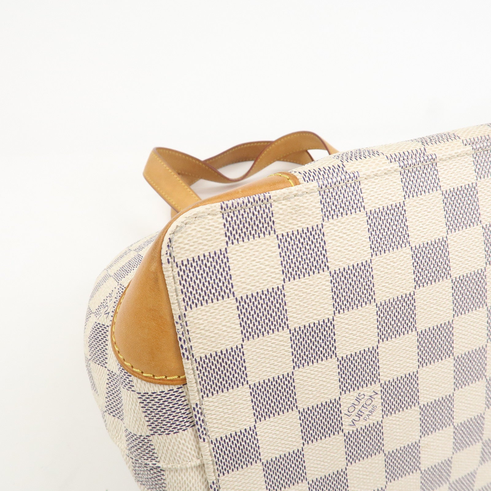 Louis Vuitton Damier Azur Hampstead PM Hand Bag Ivory N51207
