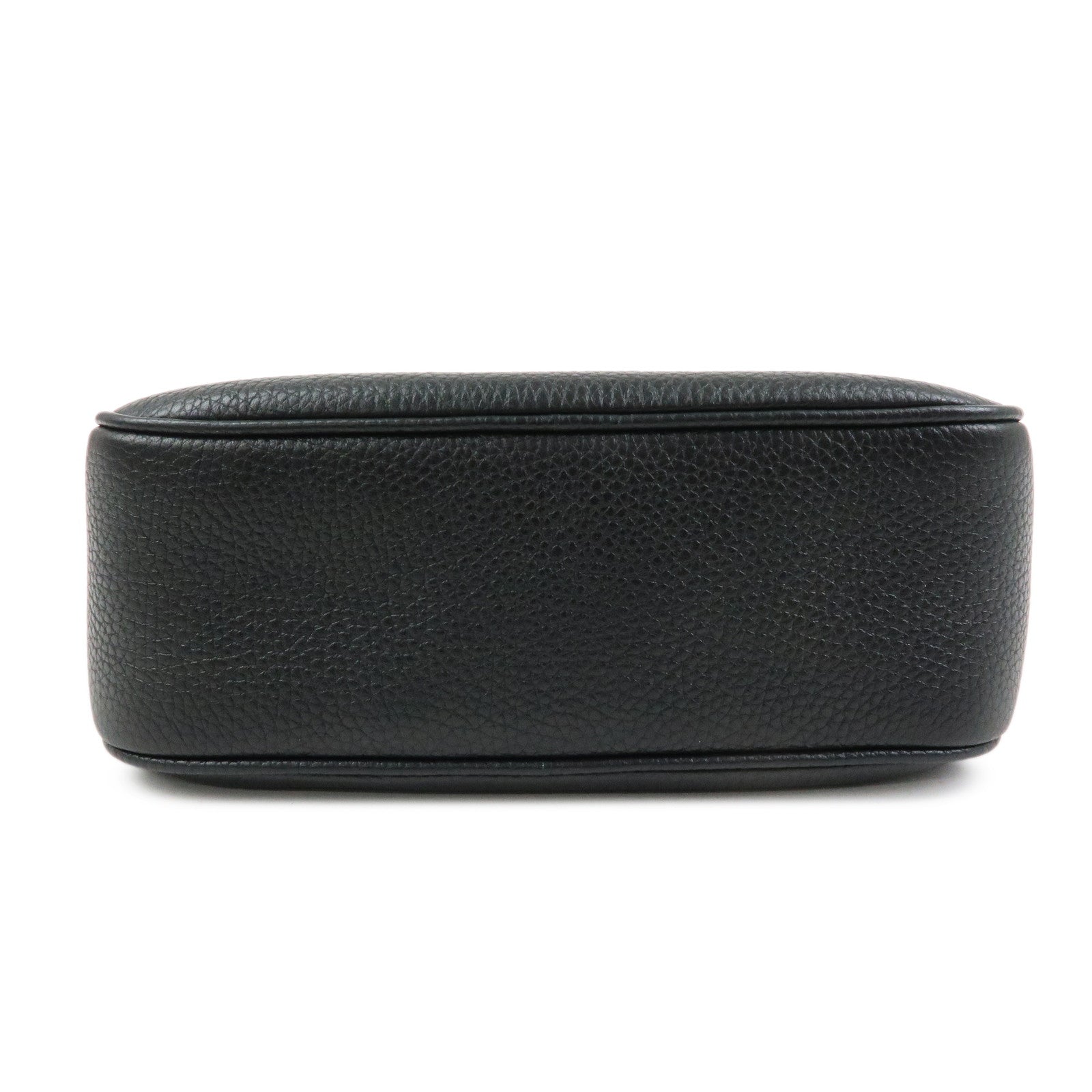 GUCCI SOHO Interlocking G Leahter Small Disco Bag Black 308364
