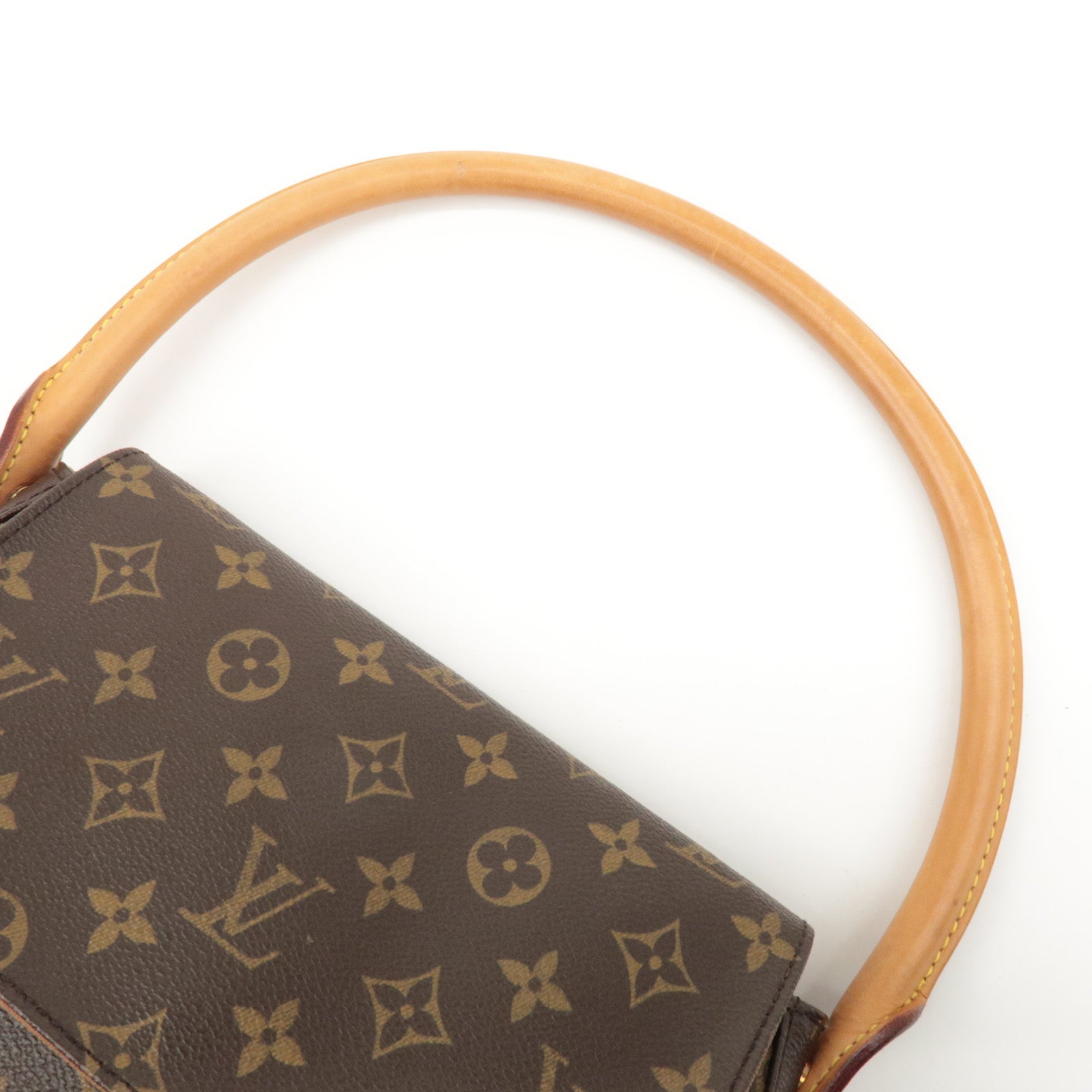 Louis Vuitton Monogram Mini Looping Shoulder Bag Brown M51147 Used