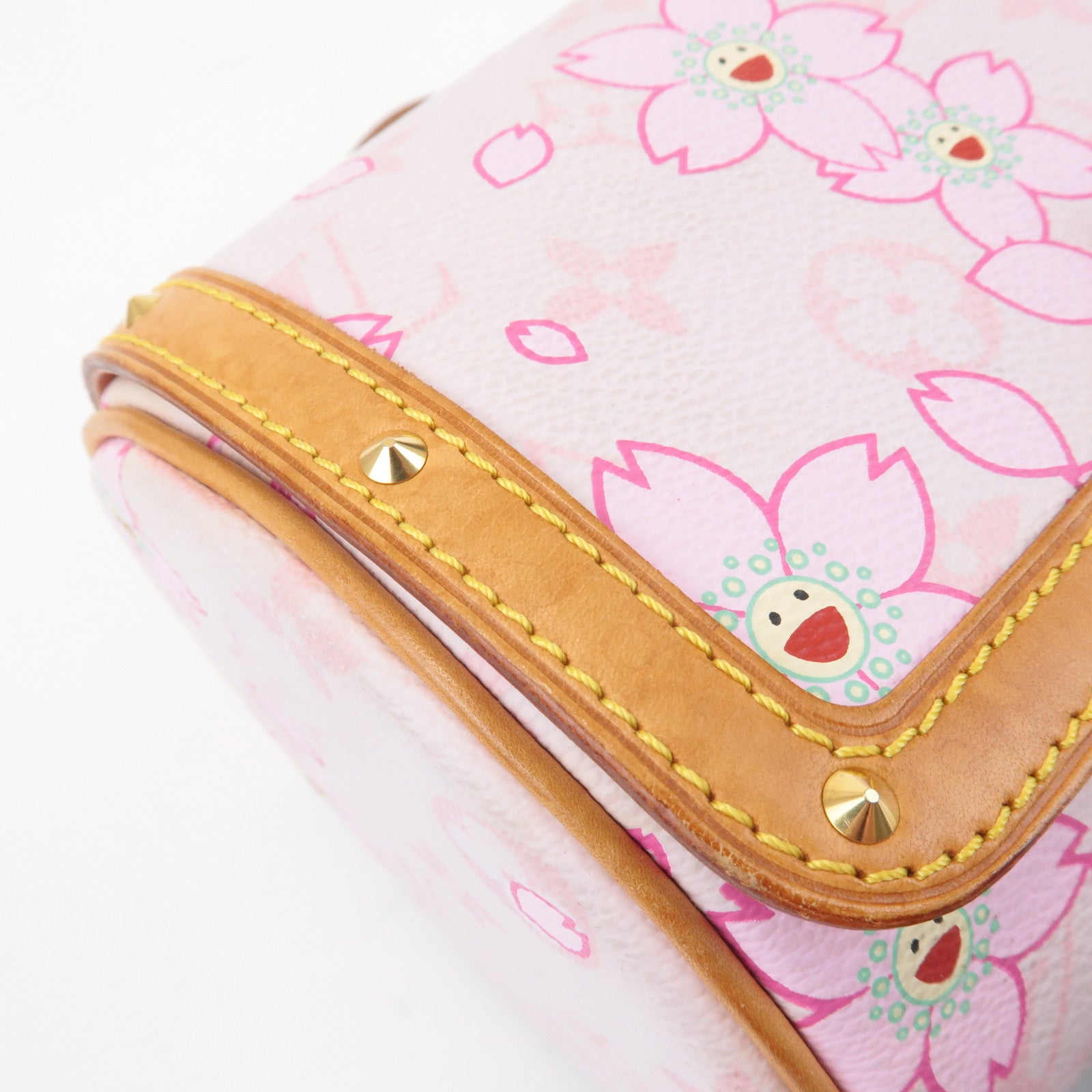 Louis Vuitton Monogram Cherry Blossom Papillon Hand Bag Rose M92010 Used