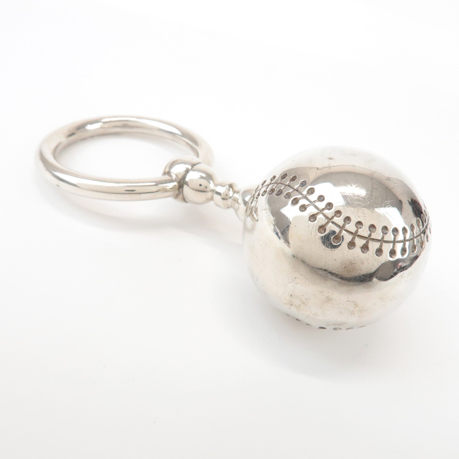Tiffany & Co SV925 Baseball Rattle Silver