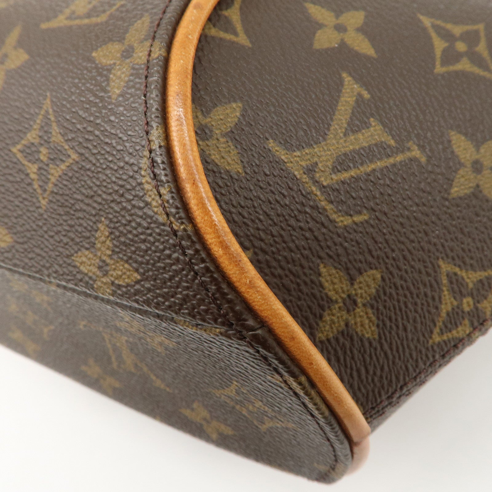 Louis Vuitton Monogram Ellipse PM Hand Bag Brown M51127 Used