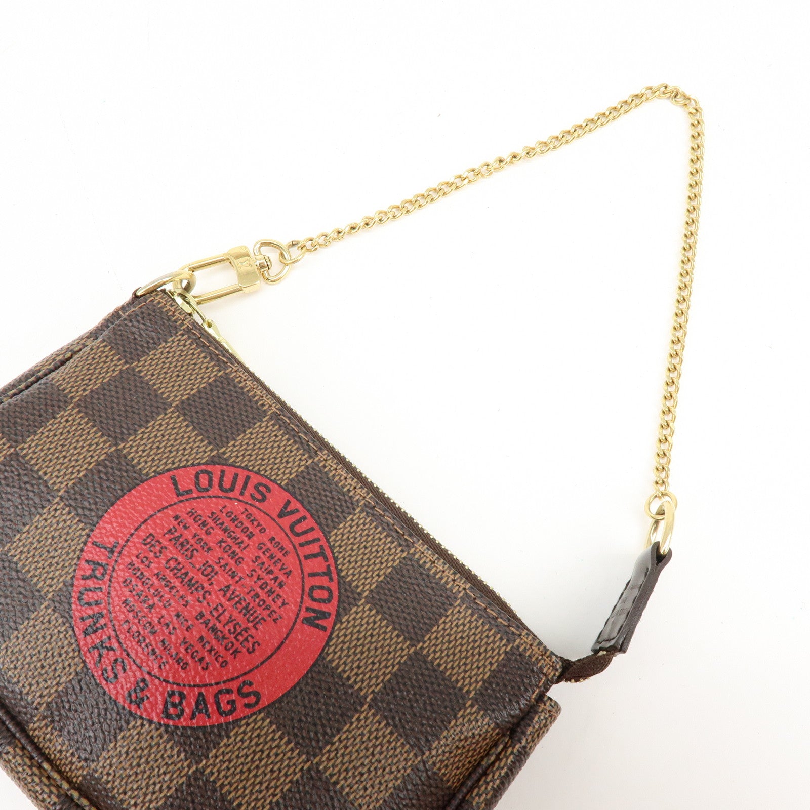 Louis Vuitton Damier T&B Mini Pochette Accessoires Pouch N58011