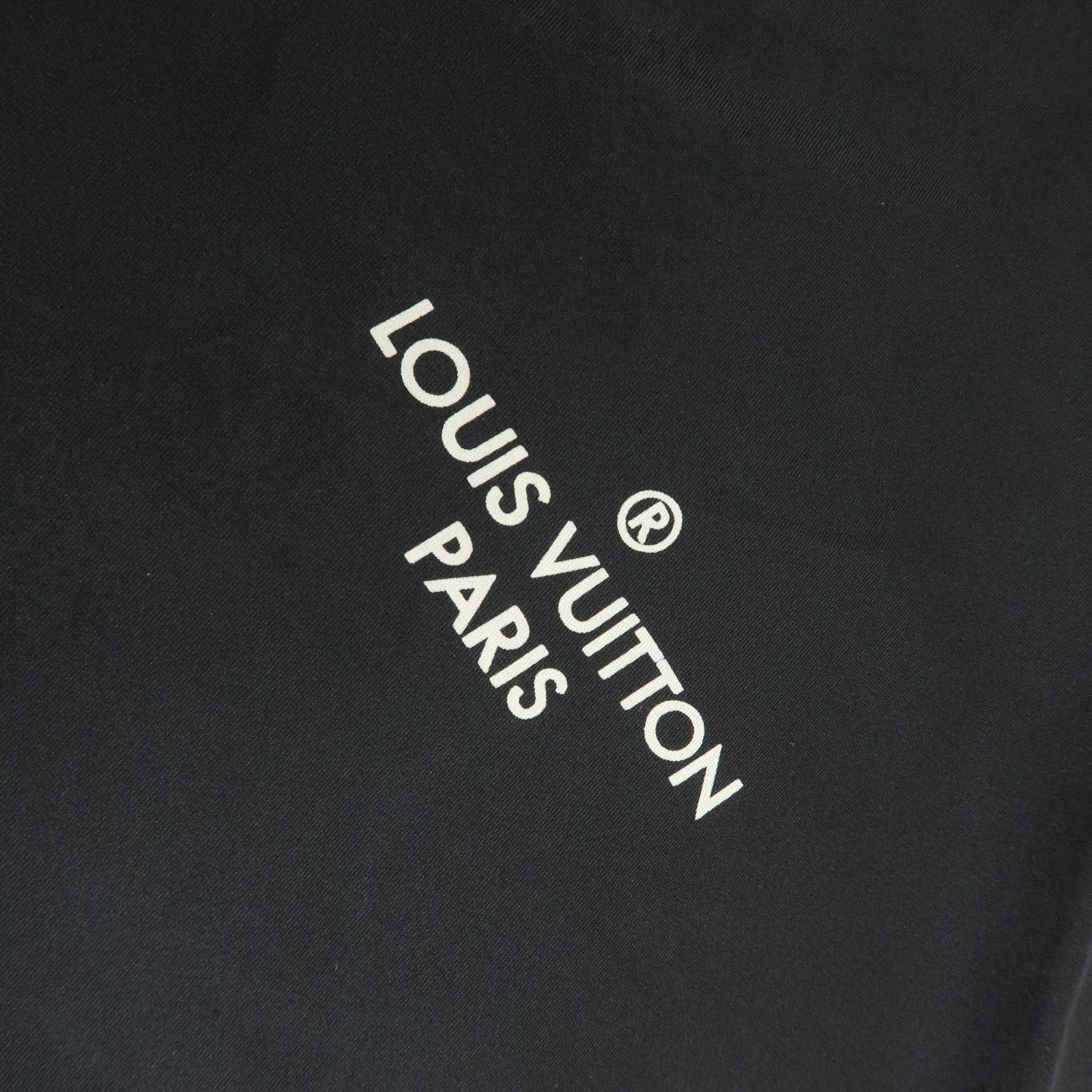 Louis Vuitton Silk 100% Pretzel Motif Scarf Black