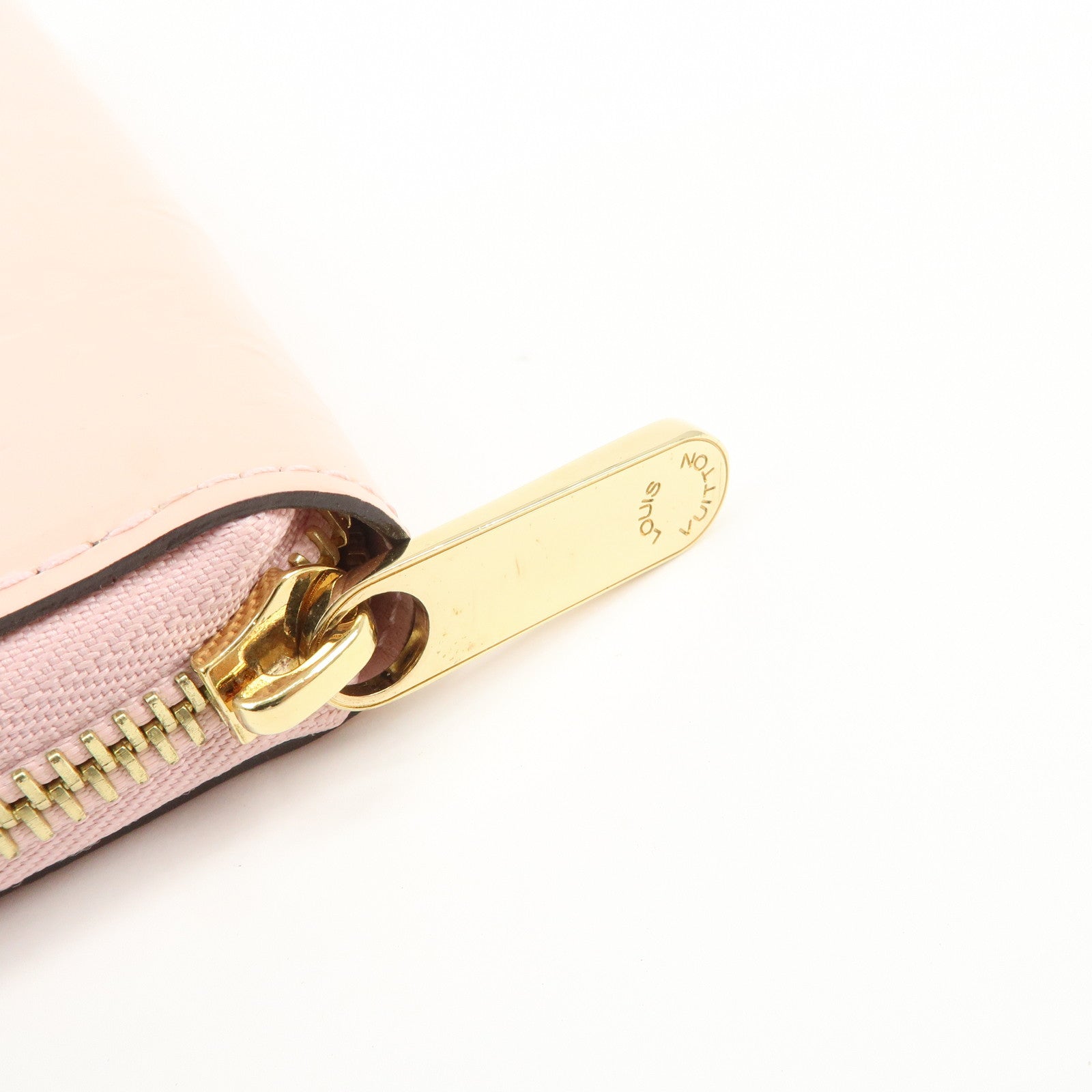 Louis Vuitton Monogram Vernis Zippy Wallet Long Wallet Pink M90419
