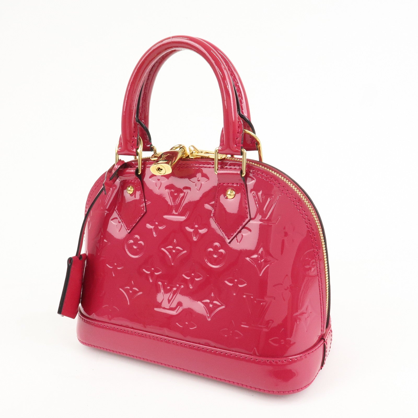 Louis Vuitton Monogram Vernis Alma BB 2Way Bag Rose Indien M91771