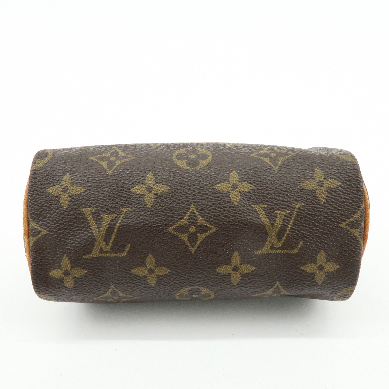 Louis Vuitton Monogram Mini Speedy Hand Bag & Strap Brown M41534