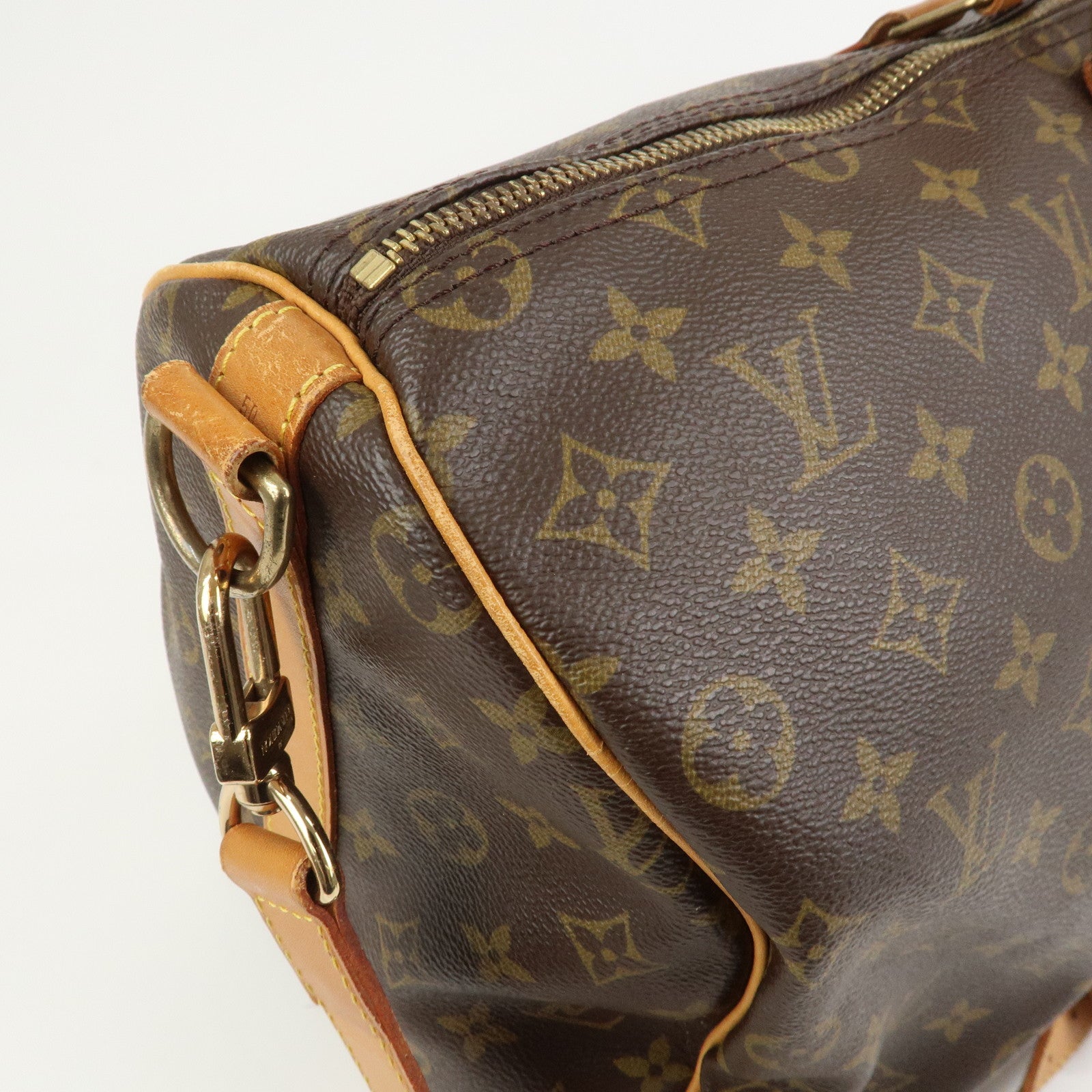 Louis Vuitton Monogram Keep All 50 Bandouliere Boston Bag M41416