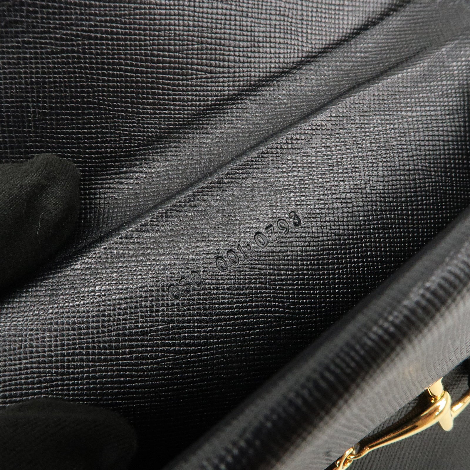 GUCCI Horsebit Leather Long Wallet Black Gold 030.001.0793