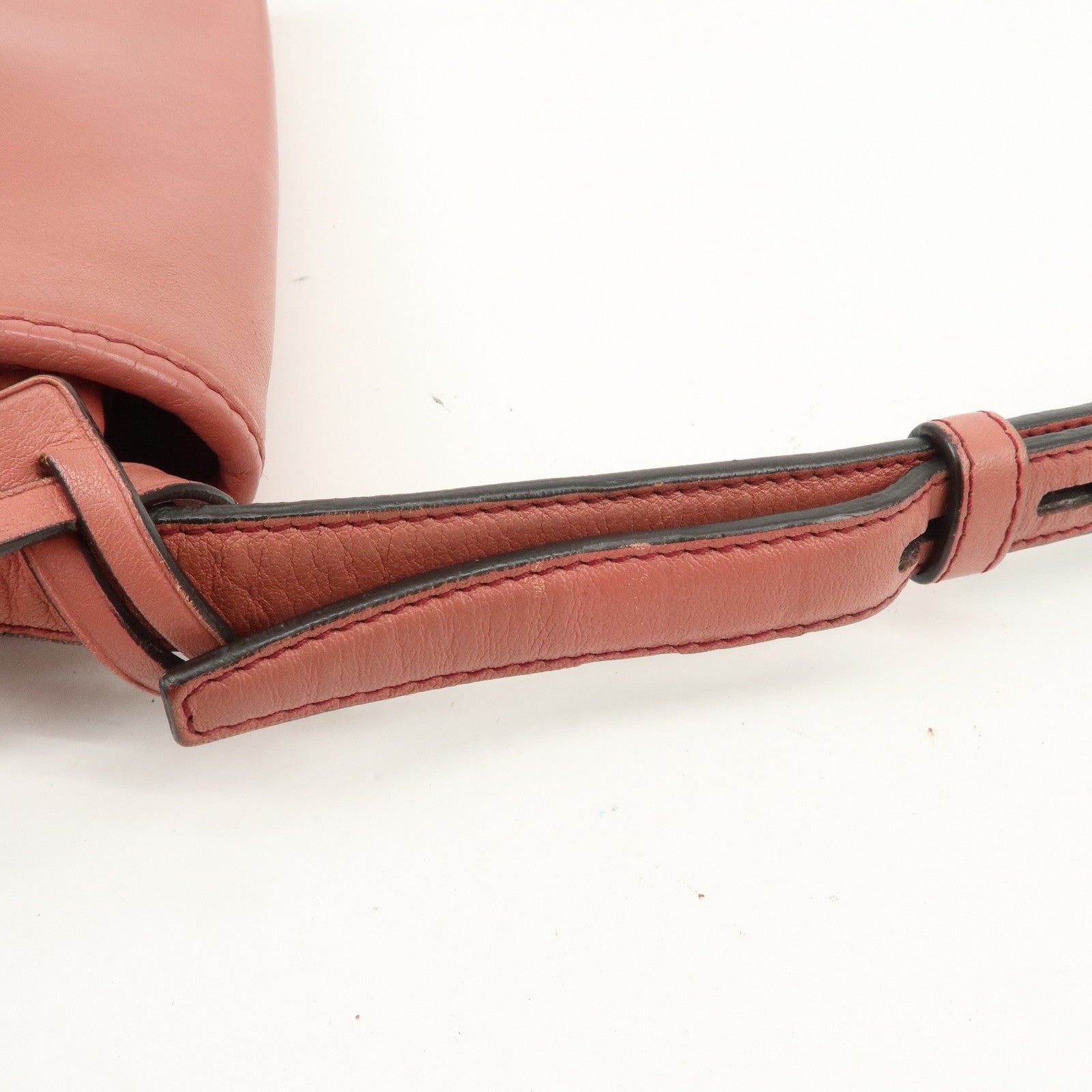 LOEWE Heritage Leather Shoulder Bag Crossbody Bag Pink