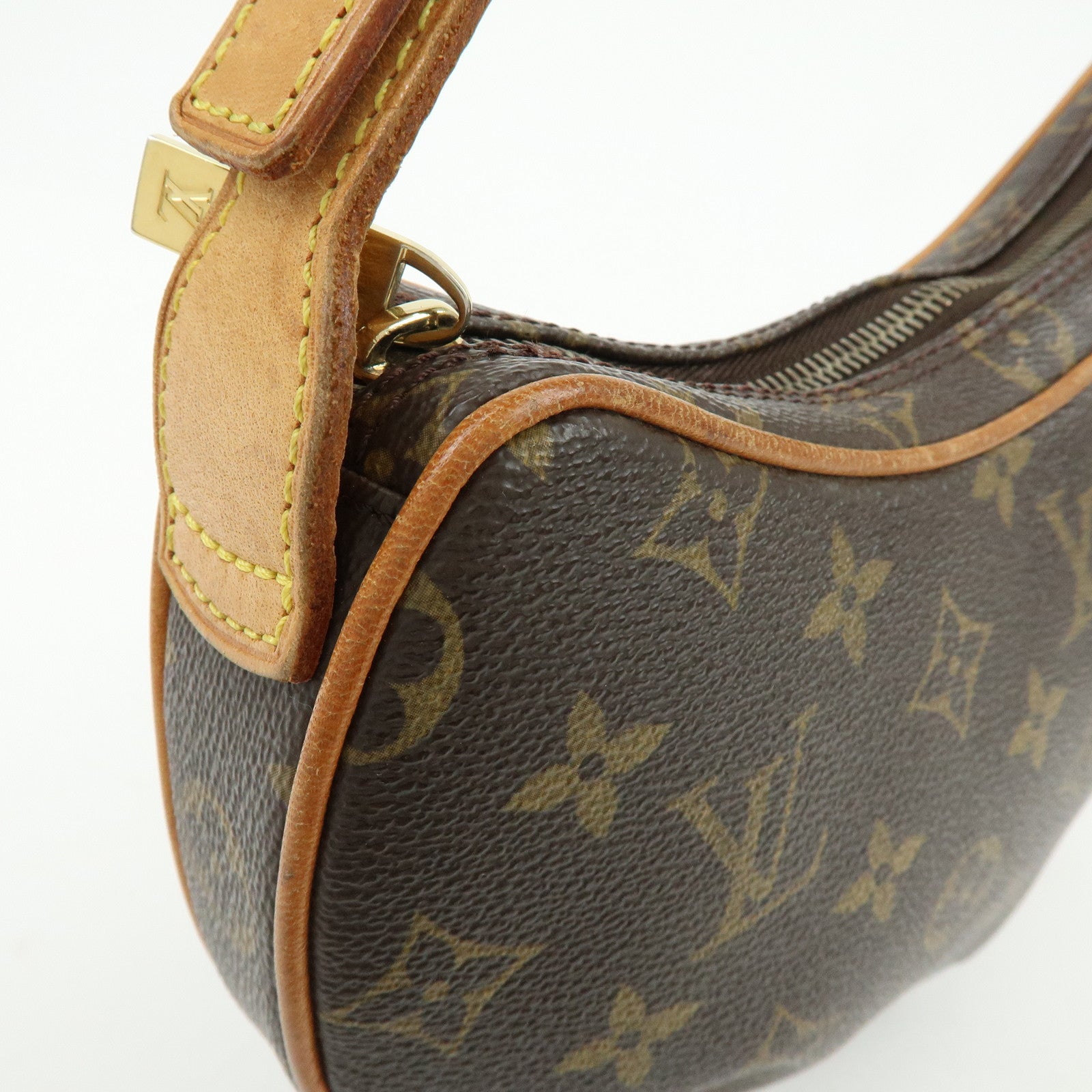 Louis Vuitton Monogram Pochette Croissant Shoulder Hand Bag M51510