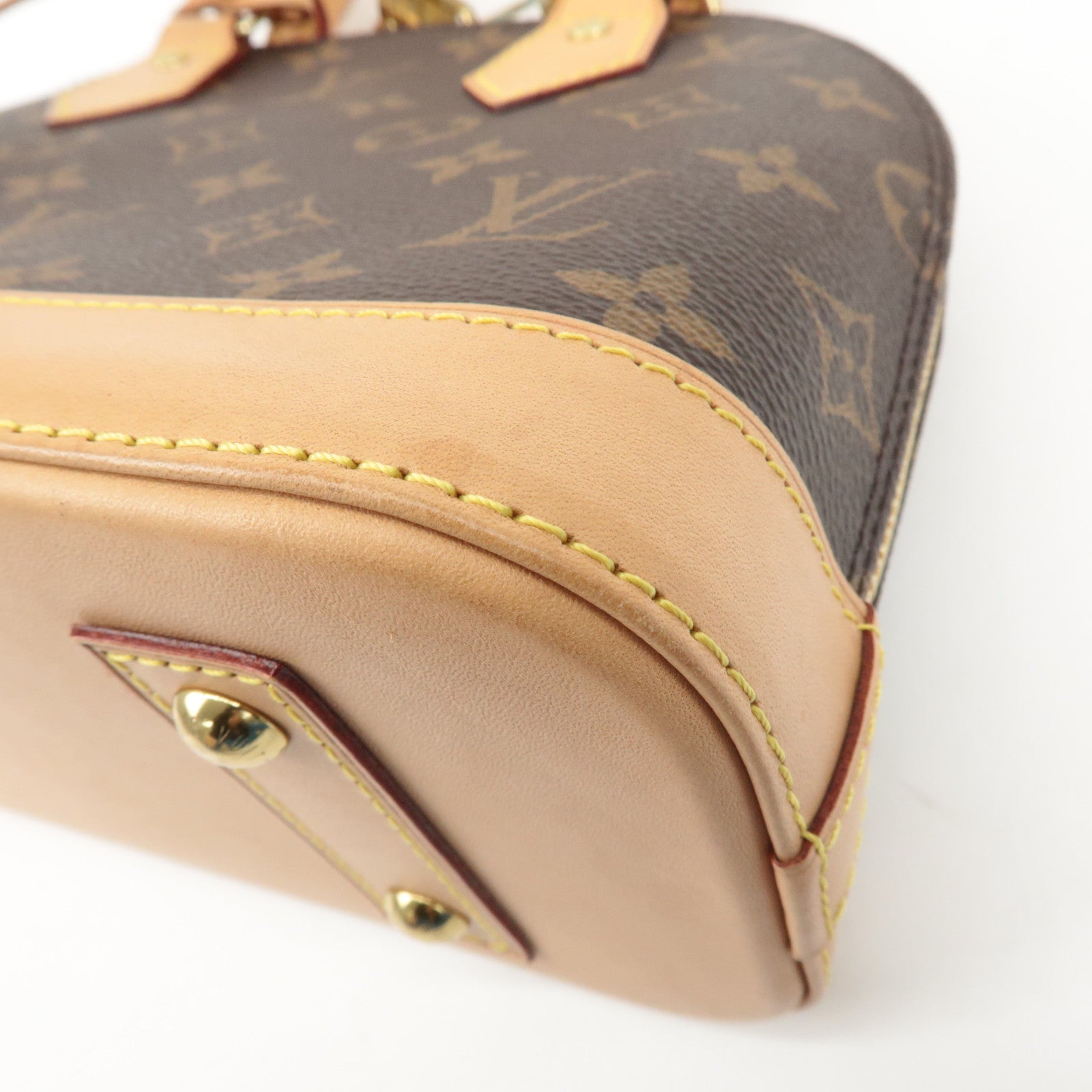 Louis Vuitton Monogram Alma BB 2Way Hand Bag Shoulder Bag M53152 Used